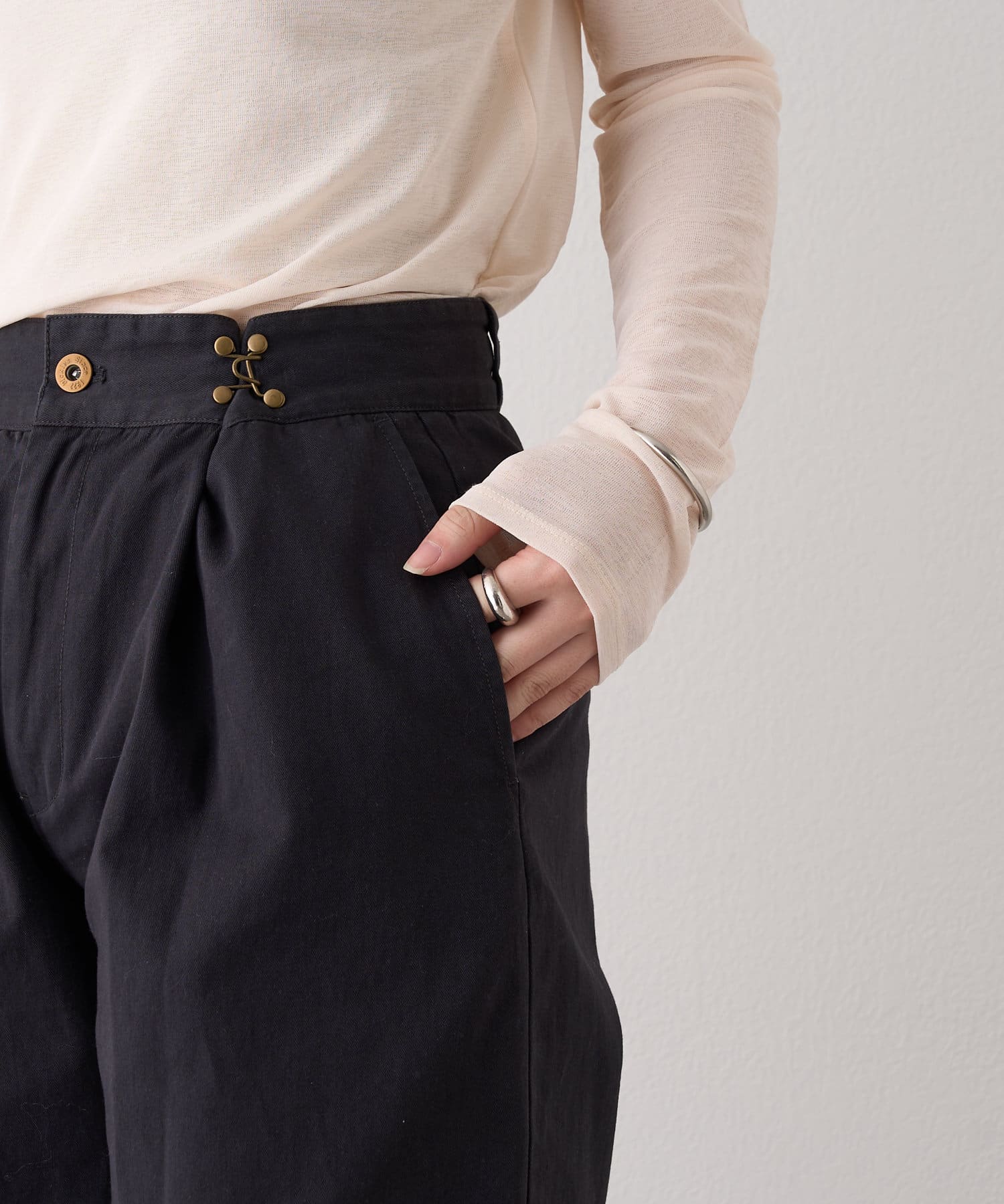 mystic(ミスティック) Dickies 製品染めフックベルトパンツ