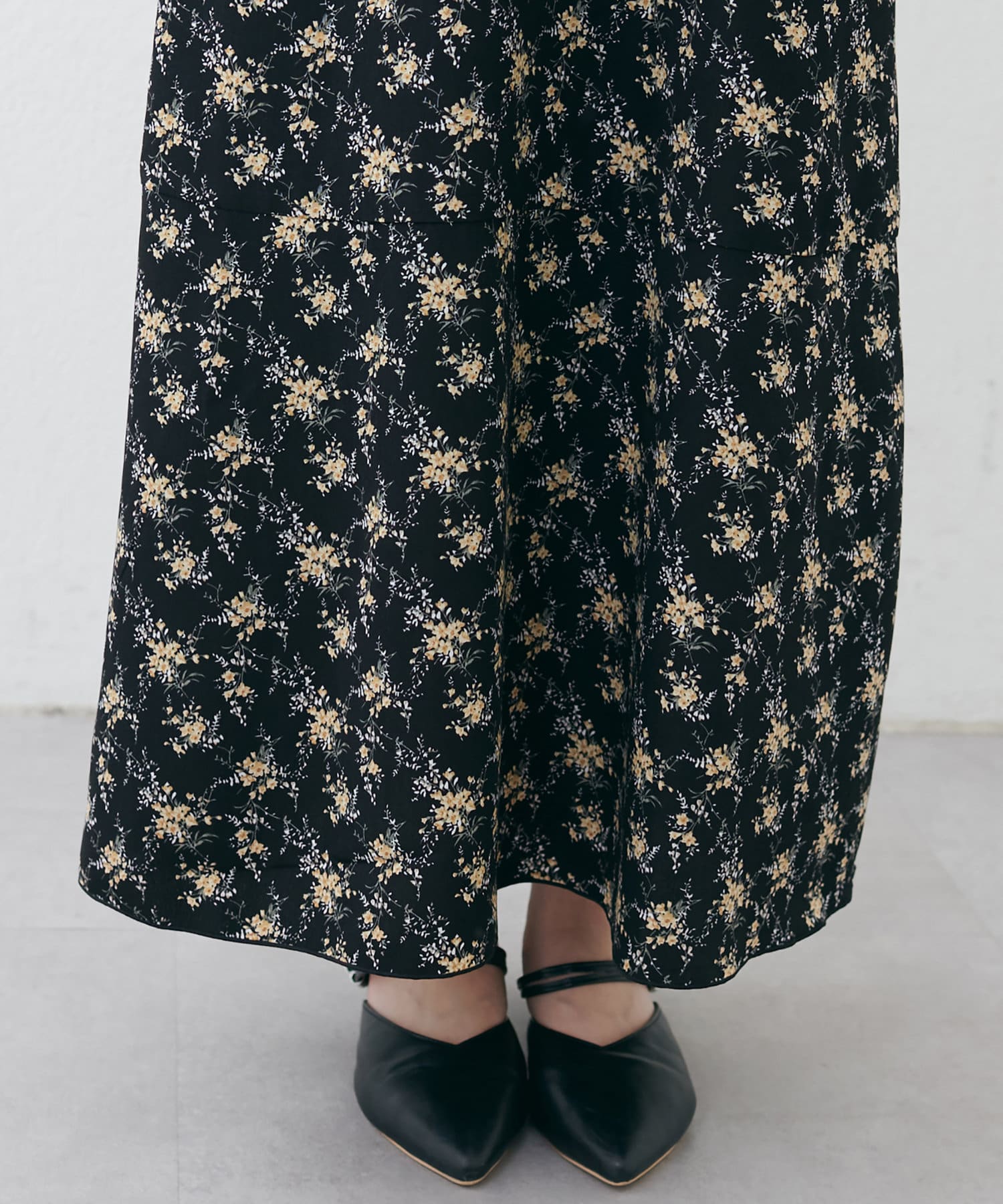 natural couture(ナチュラルクチュール) 【WEB限定】フロント釦切替キャミワンピース