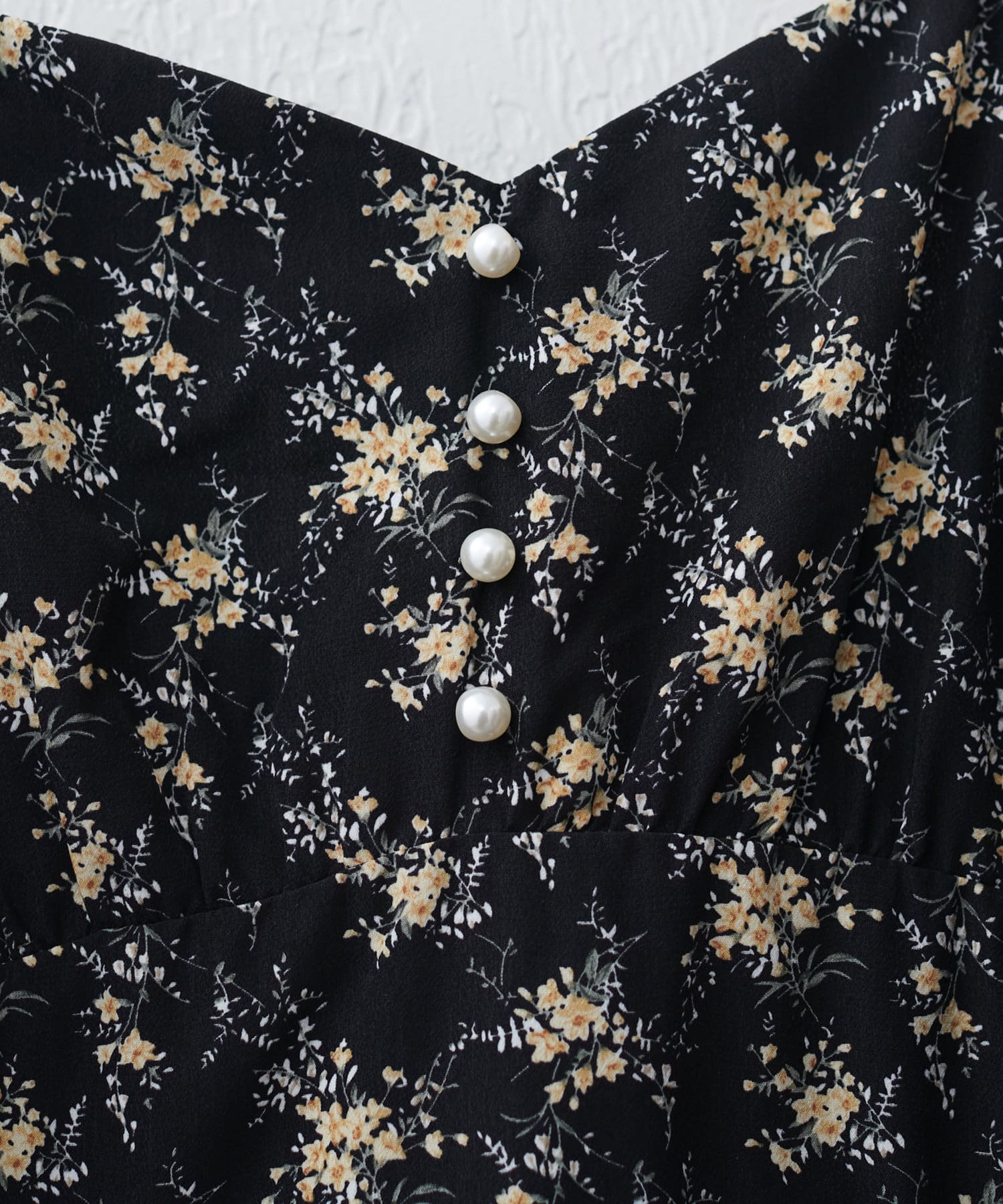 natural couture(ナチュラルクチュール) 【WEB限定】フロント釦切替キャミワンピース