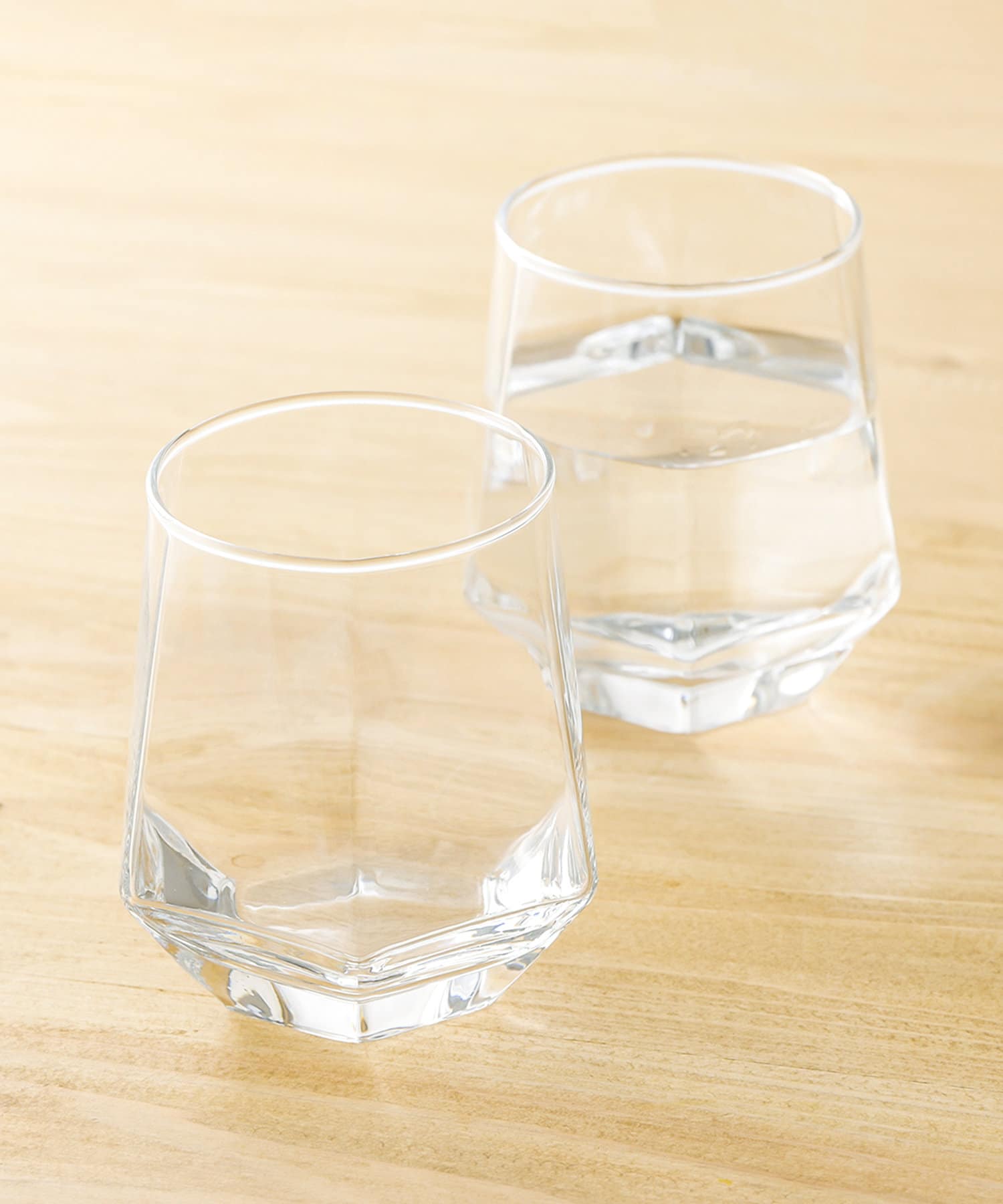 六角グラス2個セット：300ml／KITINTO | 3COINS(スリーコインズ