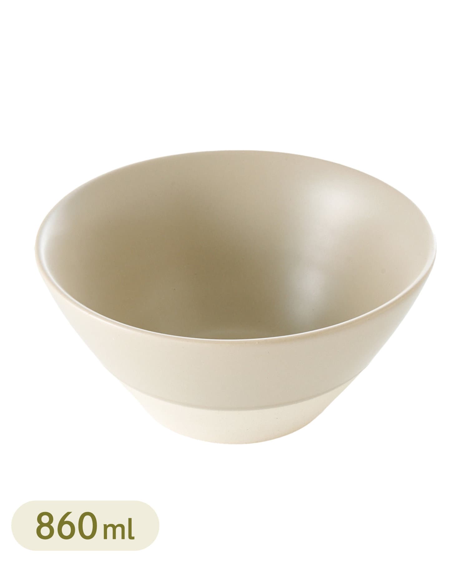 3COINS(スリーコインズ) ライフスタイル ラーメン丼：860ml グレー