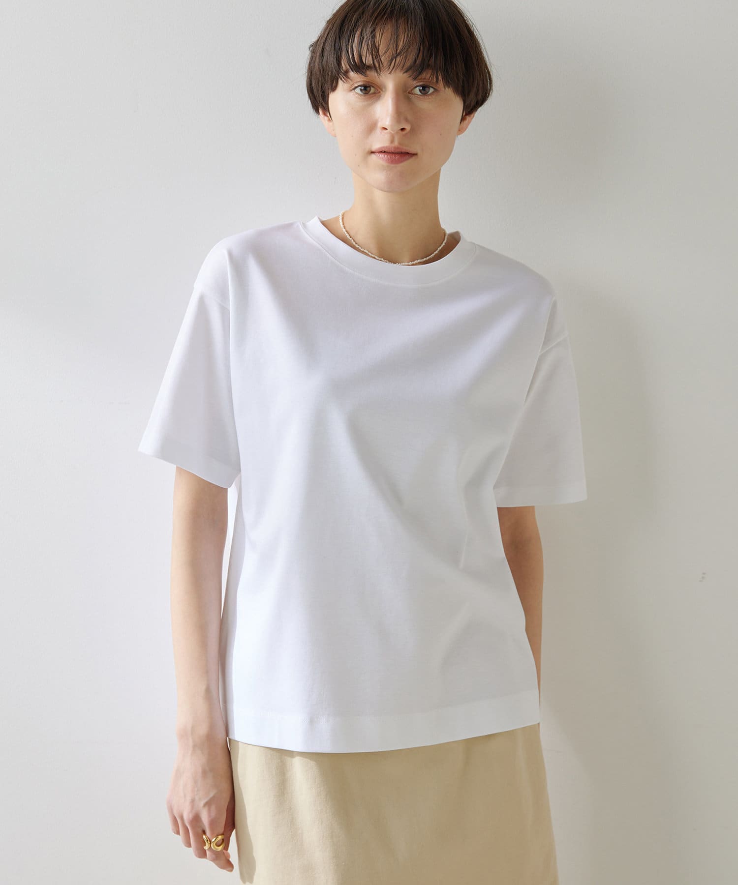 Whim Gazette(ウィム ガゼット) スーピマコットンTEE