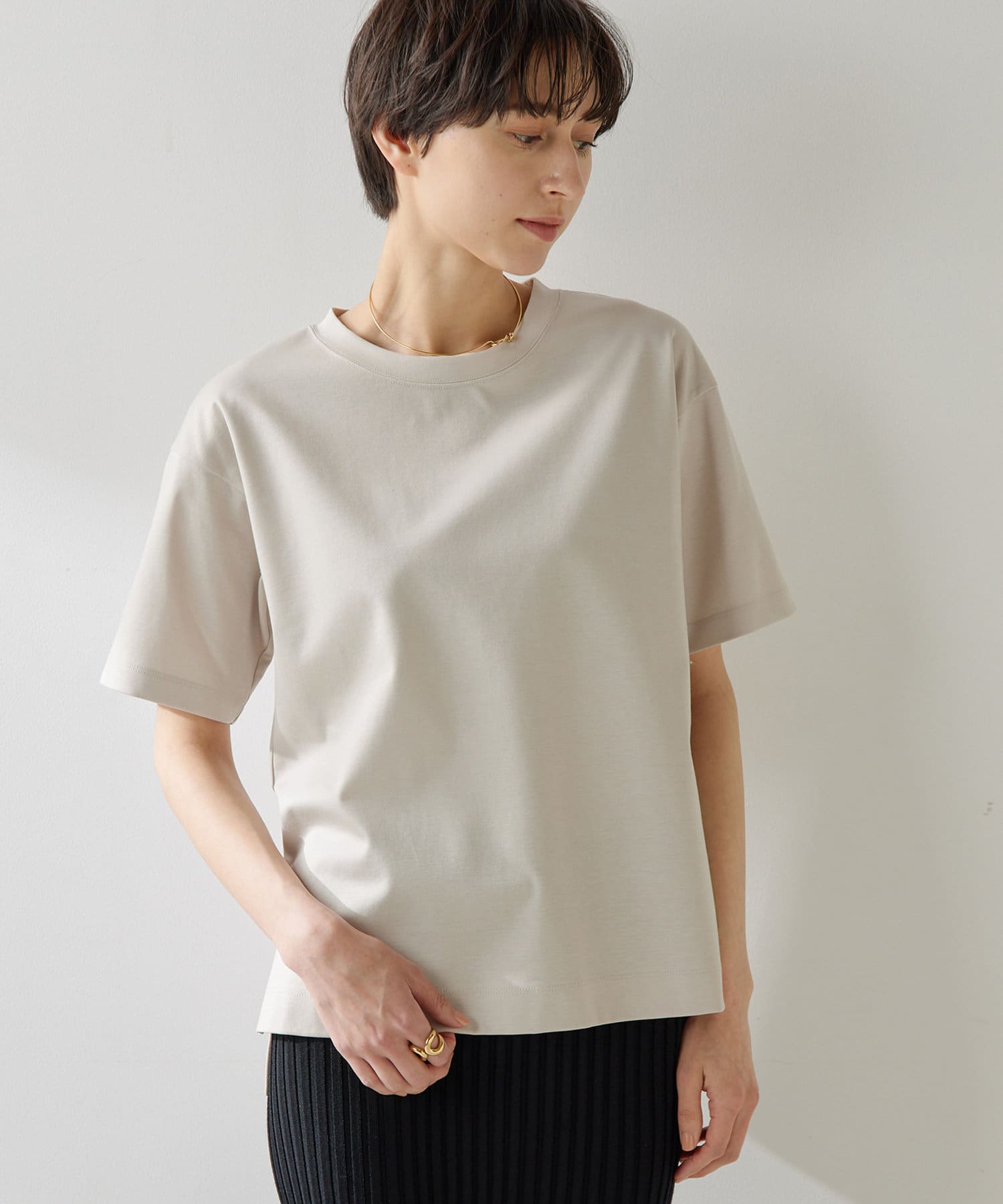 Whim Gazette(ウィム ガゼット) スーピマコットンTEE