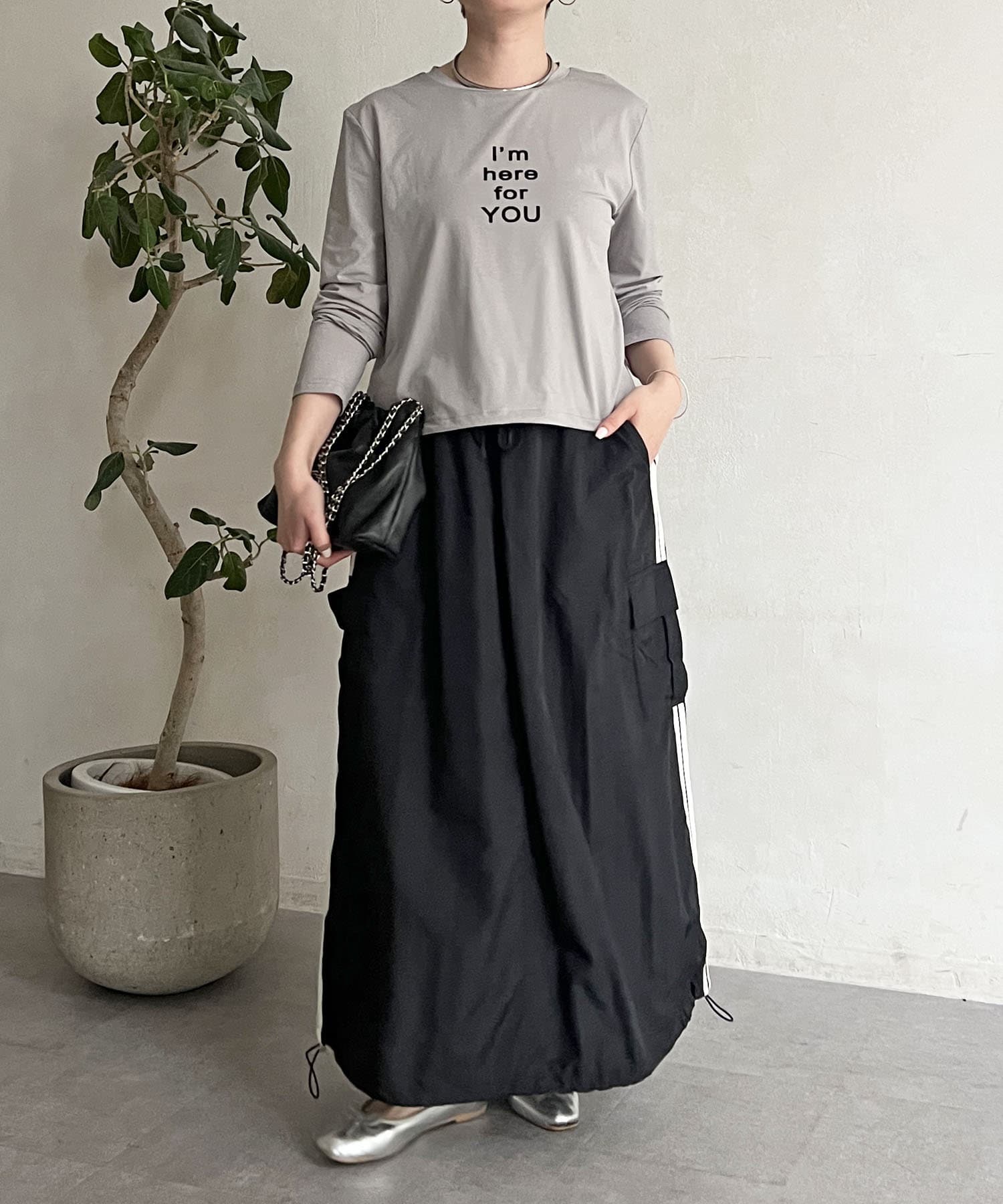 Croisiere(クロジエール) 裾ドロストロゴTEE