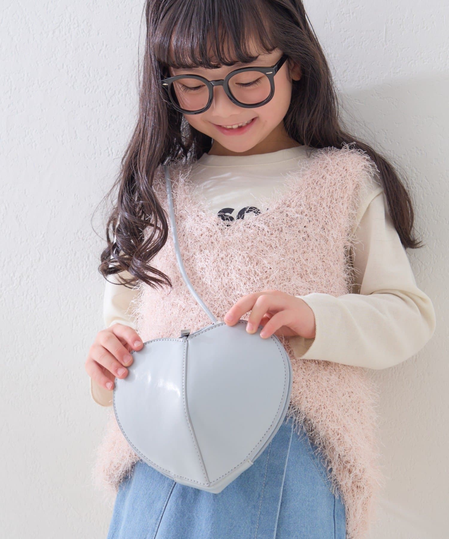 CIAOPANIC TYPY(チャオパニックティピー) レディース 【KIDS】ハート型BAG サックスブルー