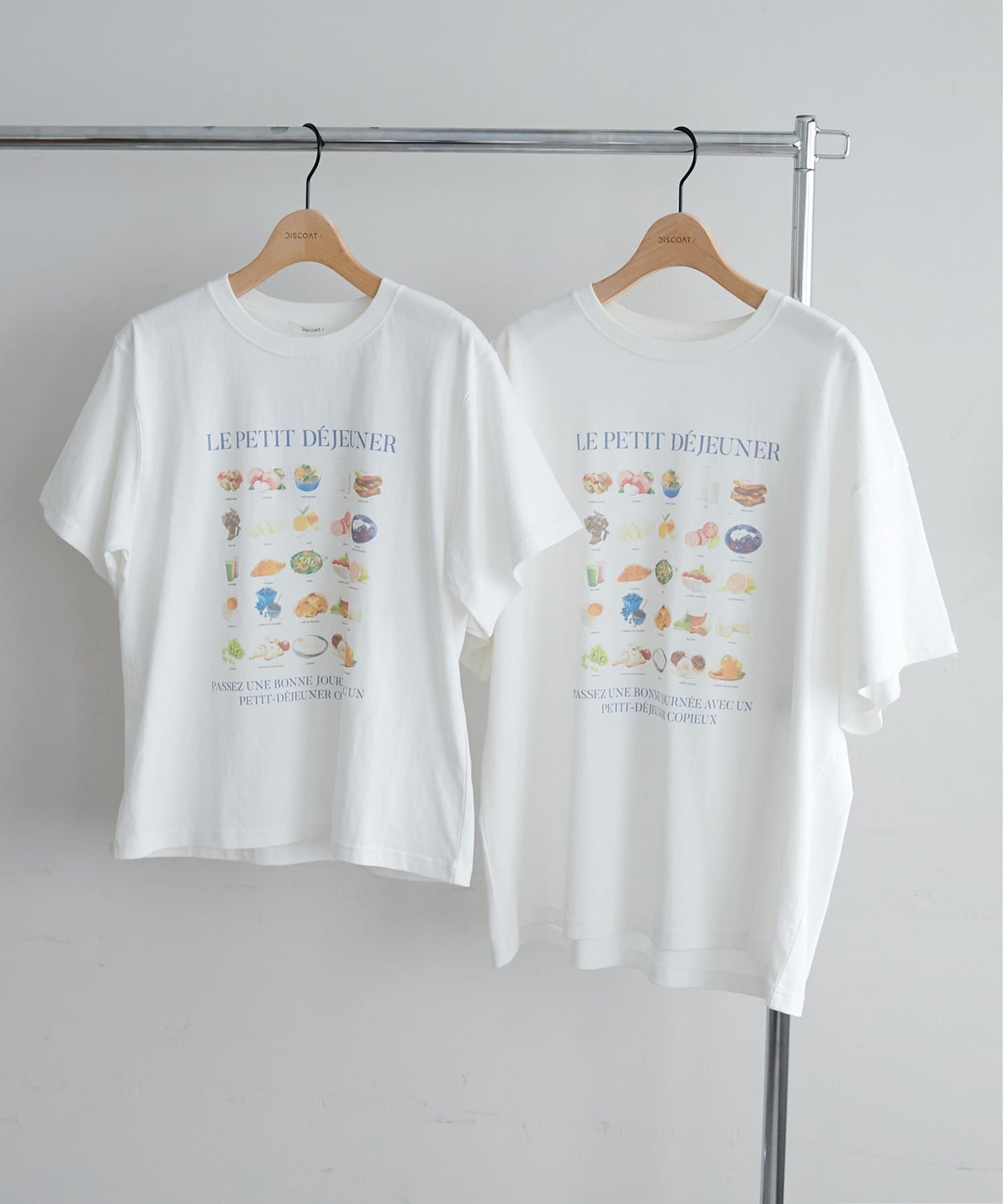 DISCOAT(ディスコート) 【ユニセックス】ブレックファストグラフィックＴシャツ