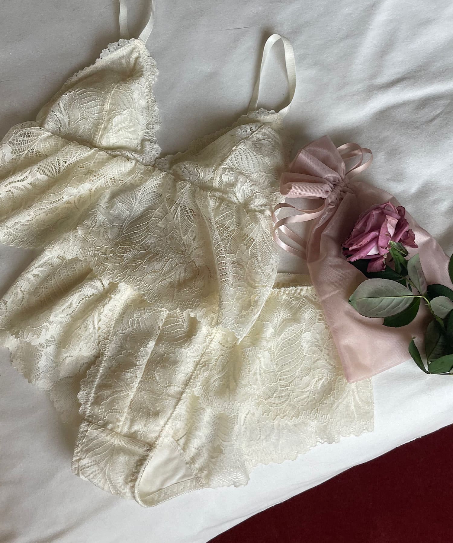 OUTLET(アウトレット) 【Chico】レースフリルショーツ