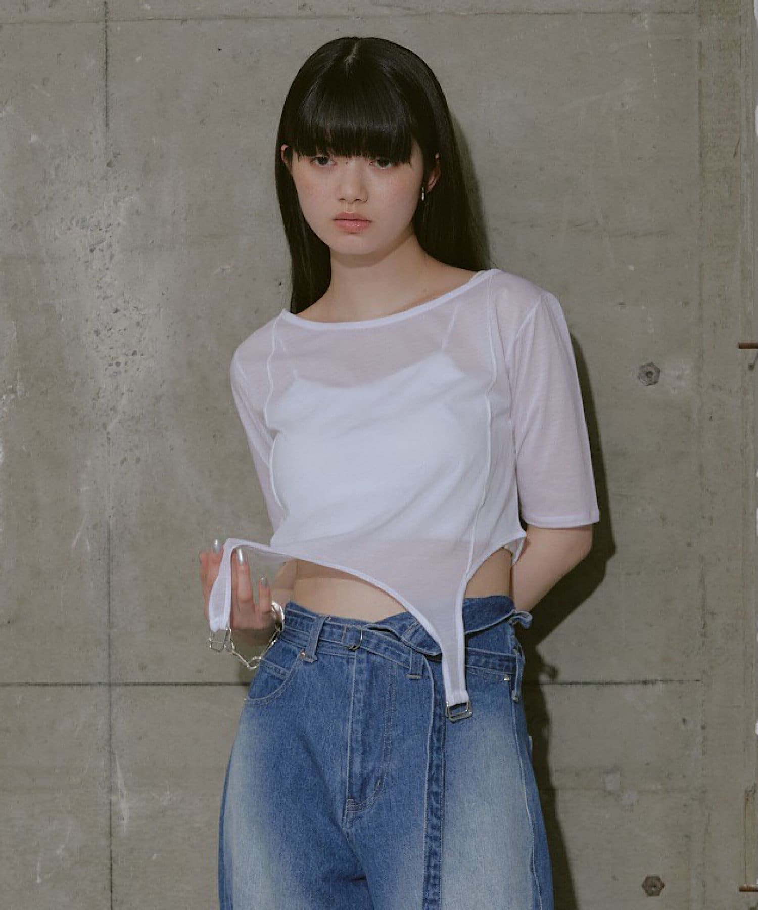 OUTLET(アウトレット) 【RAY CASSIN】半袖ガーターTシャツ