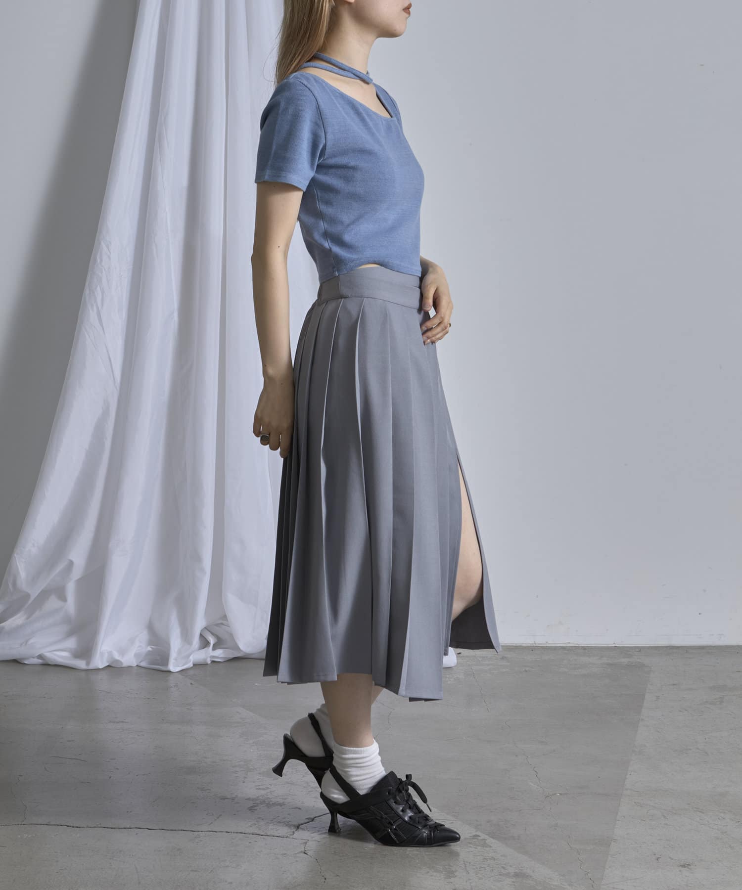 OUTLET(アウトレット) 【RAY CASSIN】チョーカー風ピグメントT