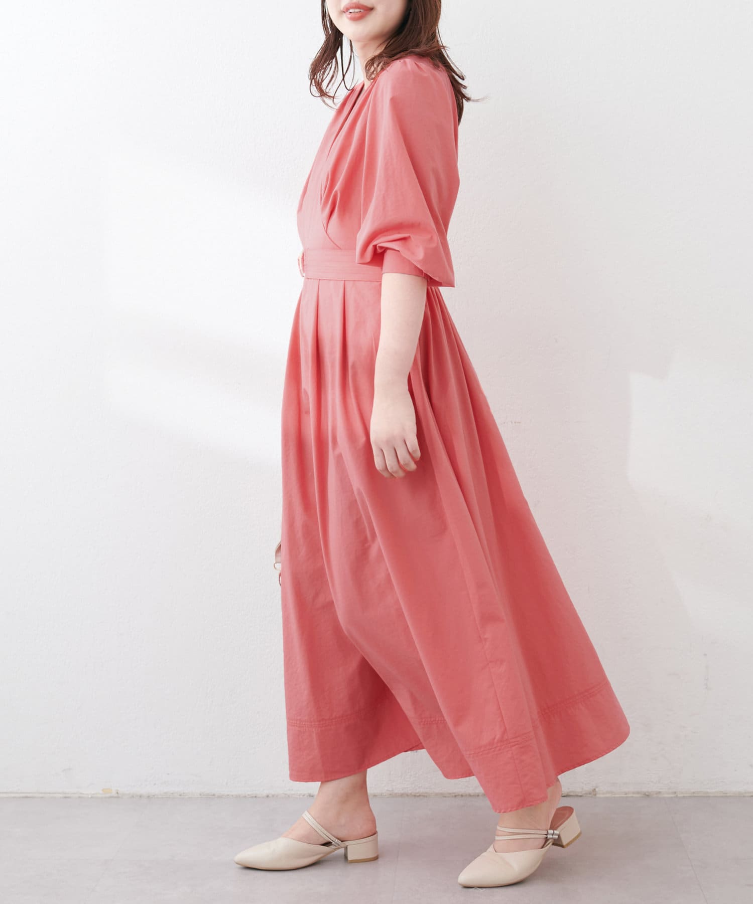 natural couture(ナチュラルクチュール) 【お気に入り総選挙3位！】【ako】骨スト優勝カシュクールワンピース