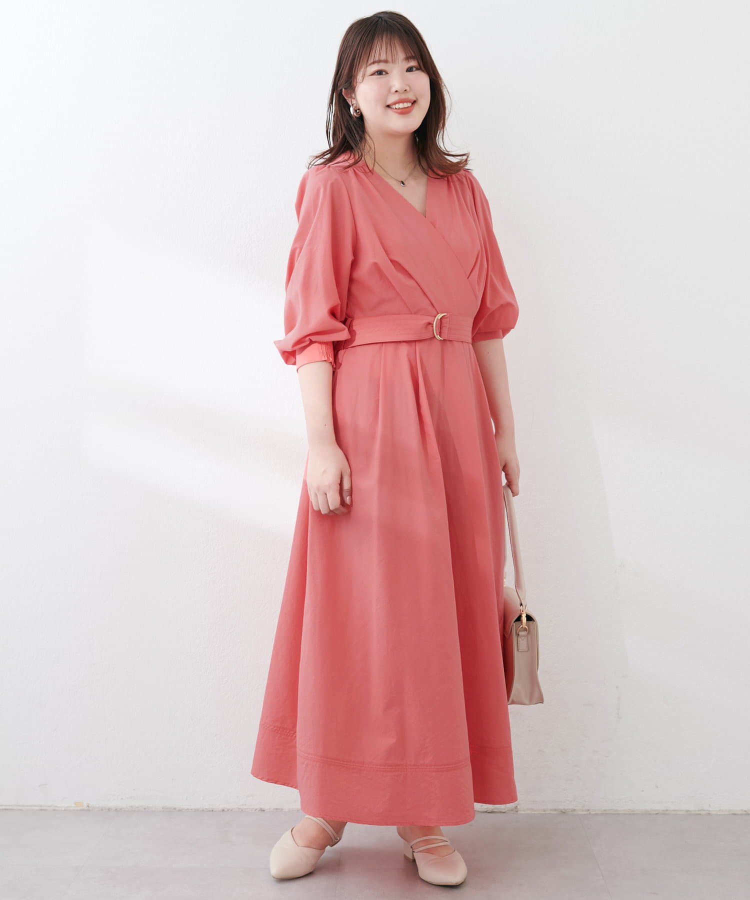 natural couture(ナチュラルクチュール) 【お気に入り総選挙3位！】【ako】骨スト優勝カシュクールワンピース