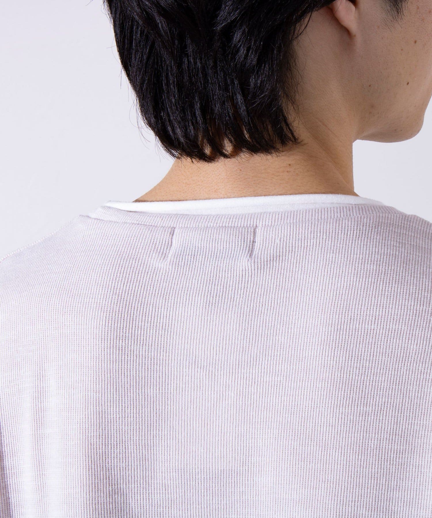 FREDY & GLOSTER(フレディ アンド グロスター) 【GLOSTER】スラブダブルフェイス ロールネックロンTロングスリーブTシャツ