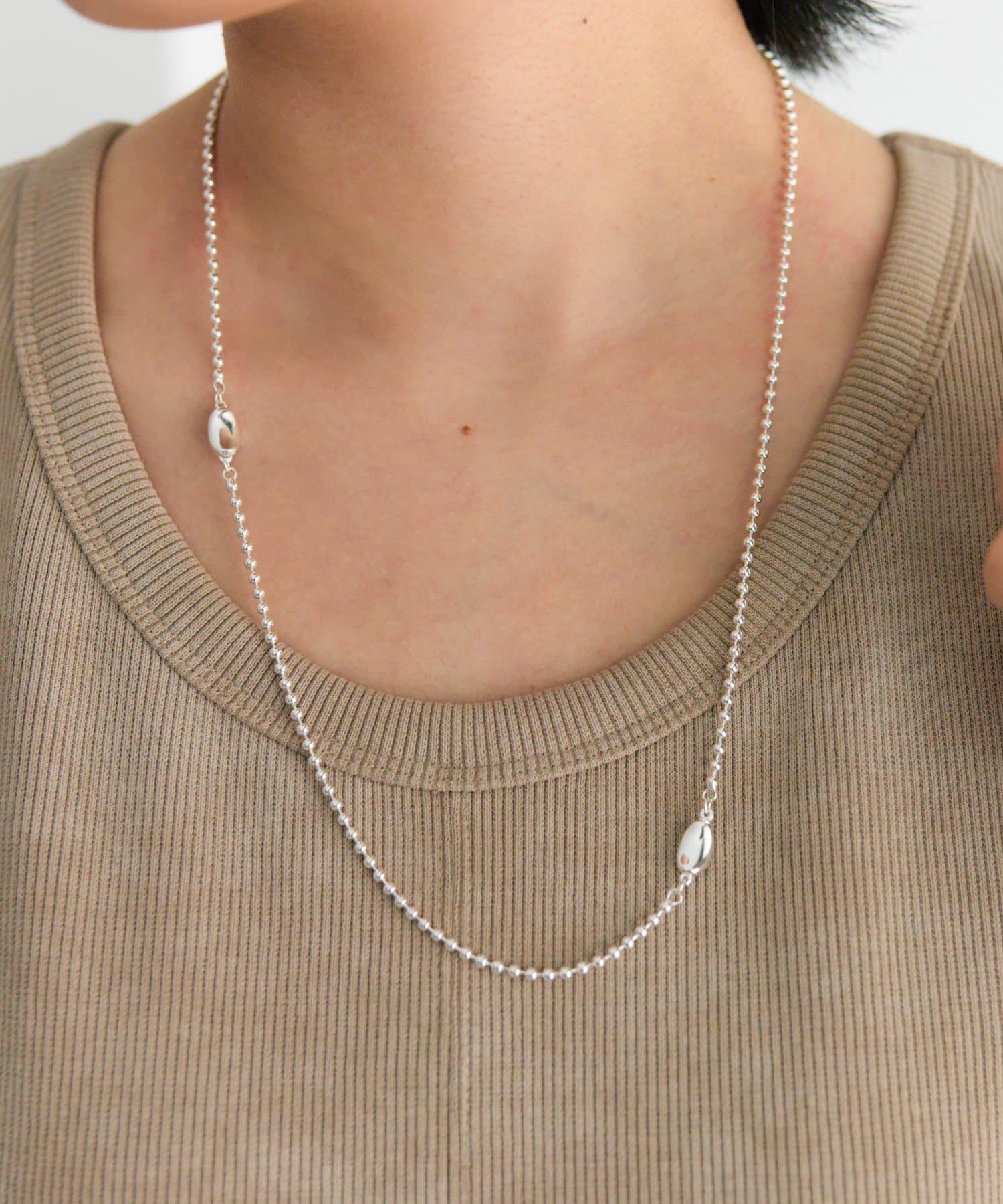 ear PAPILLONNER(イア パピヨネ) 《スターリングシルバー使用/2WAY》ビーンズボールネックレス/ブレスレット