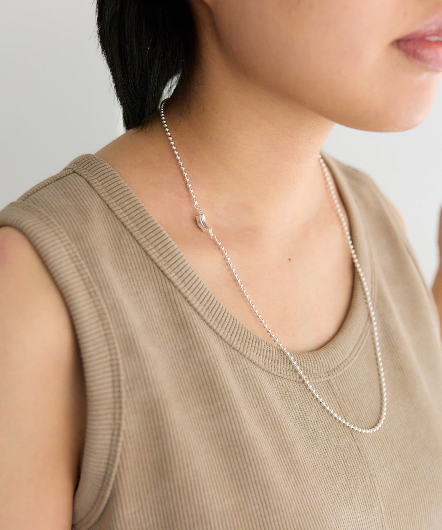 ear PAPILLONNER(イア パピヨネ) 《スターリングシルバー使用/2WAY》ビーンズボールネックレス/ブレスレット