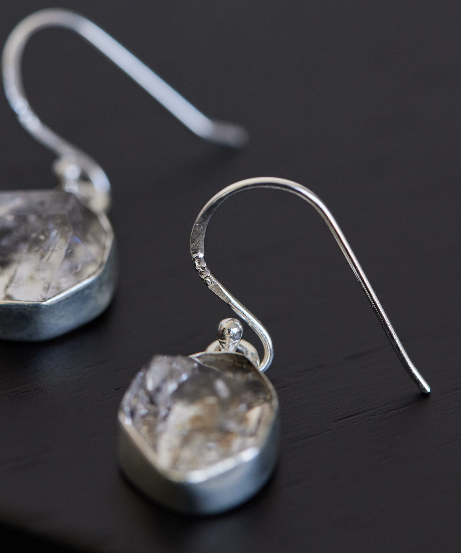 スターリングシルバー使用》ハーキマーダイヤピアス | ear