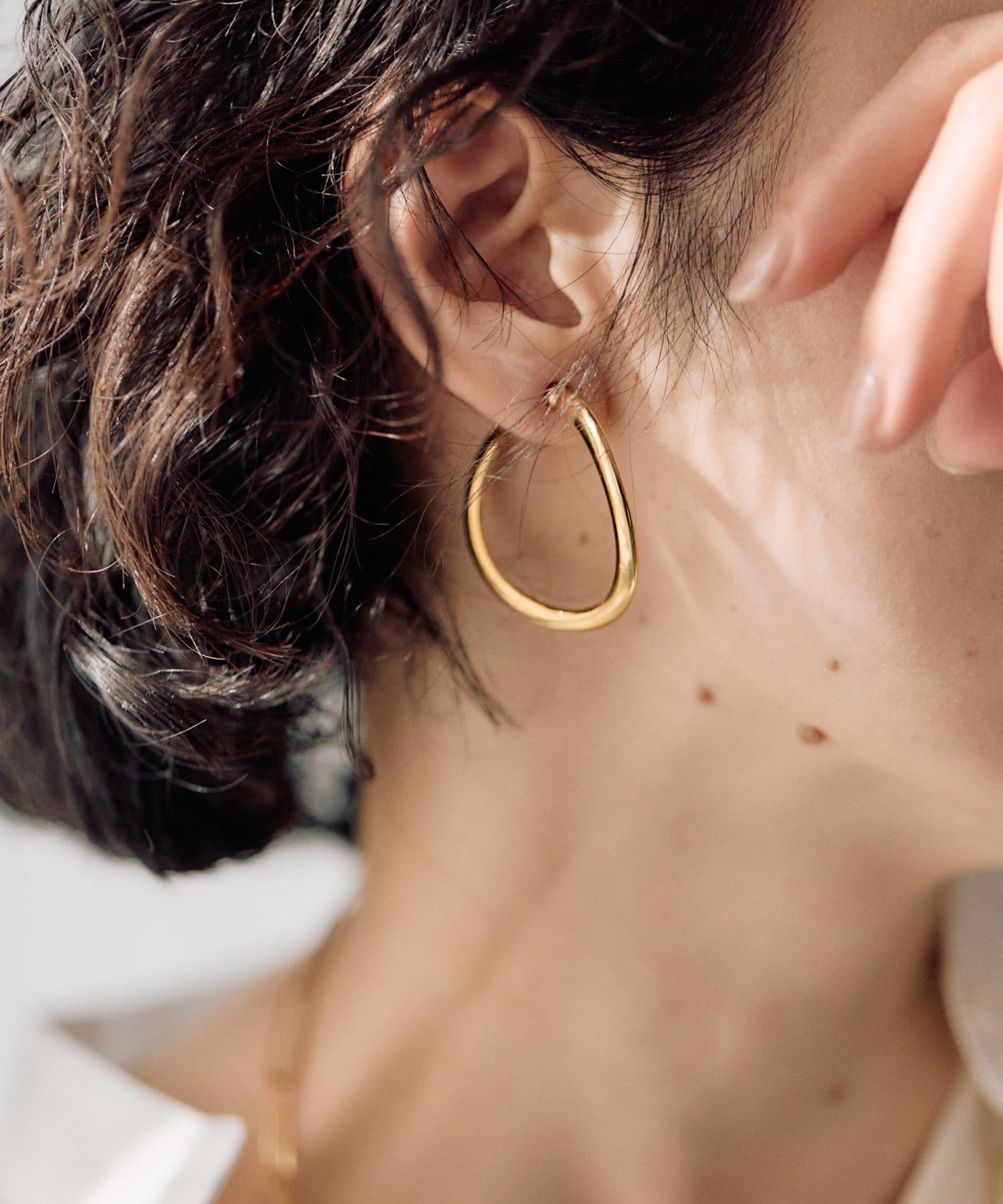 ear PAPILLONNER(イア パピヨネ) 《金属アレルギー対応/ステンレス》シンプルフープイヤリング