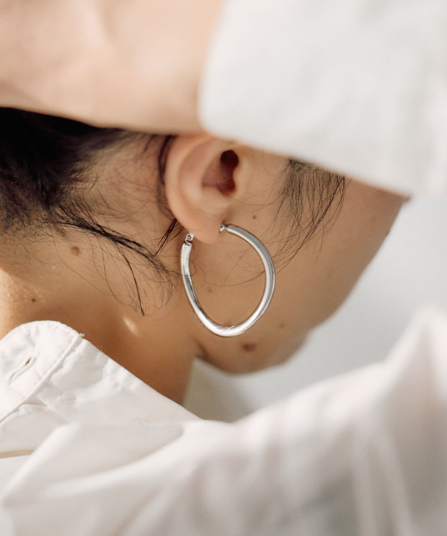 ear PAPILLONNER(イア パピヨネ) 《金属アレルギー対応/ステンレス》シンプルフープイヤリング