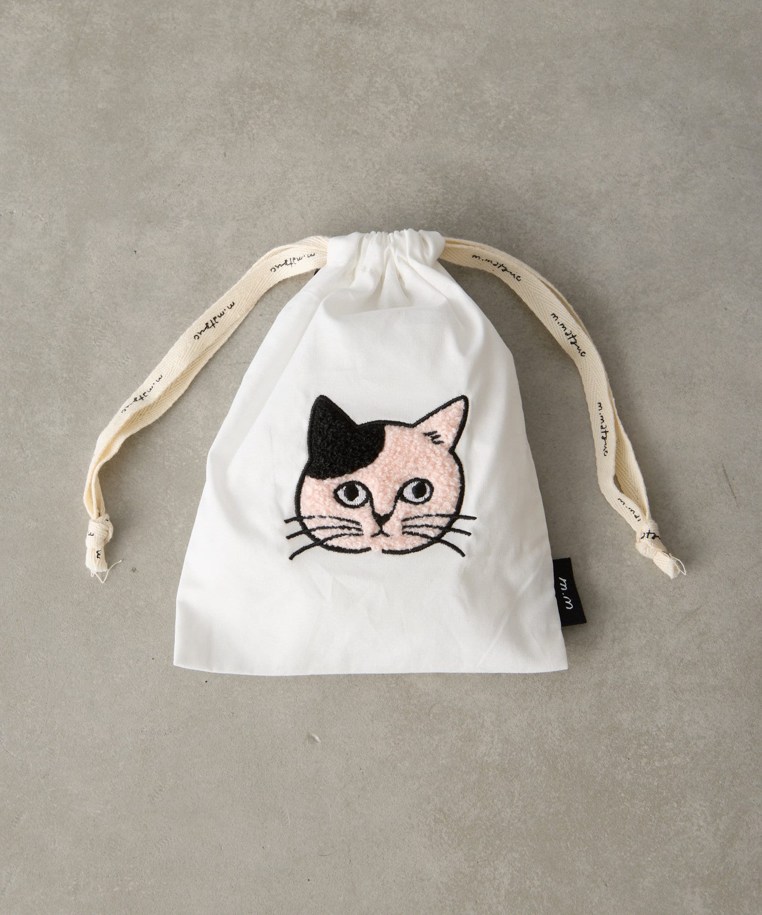 BIRTHDAY BAR(バースデイバー) レディース 【松尾ミユキ　Matsuo Miyuki】Drawstring bag S ホワイト