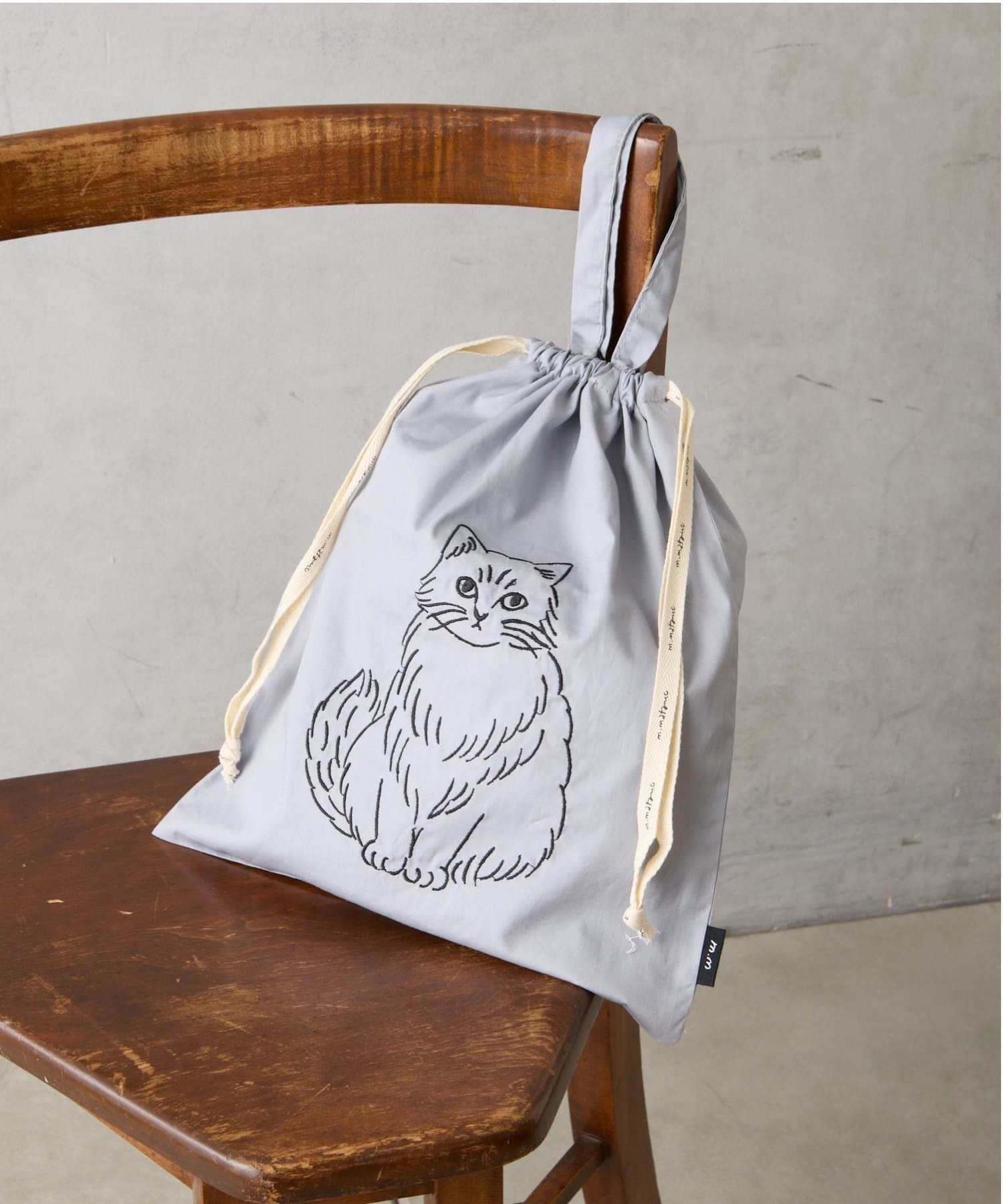 BIRTHDAY BAR(バースデイバー) レディース 【松尾ミユキ　Matsuo Miyuki】Drawstring bag L グレー