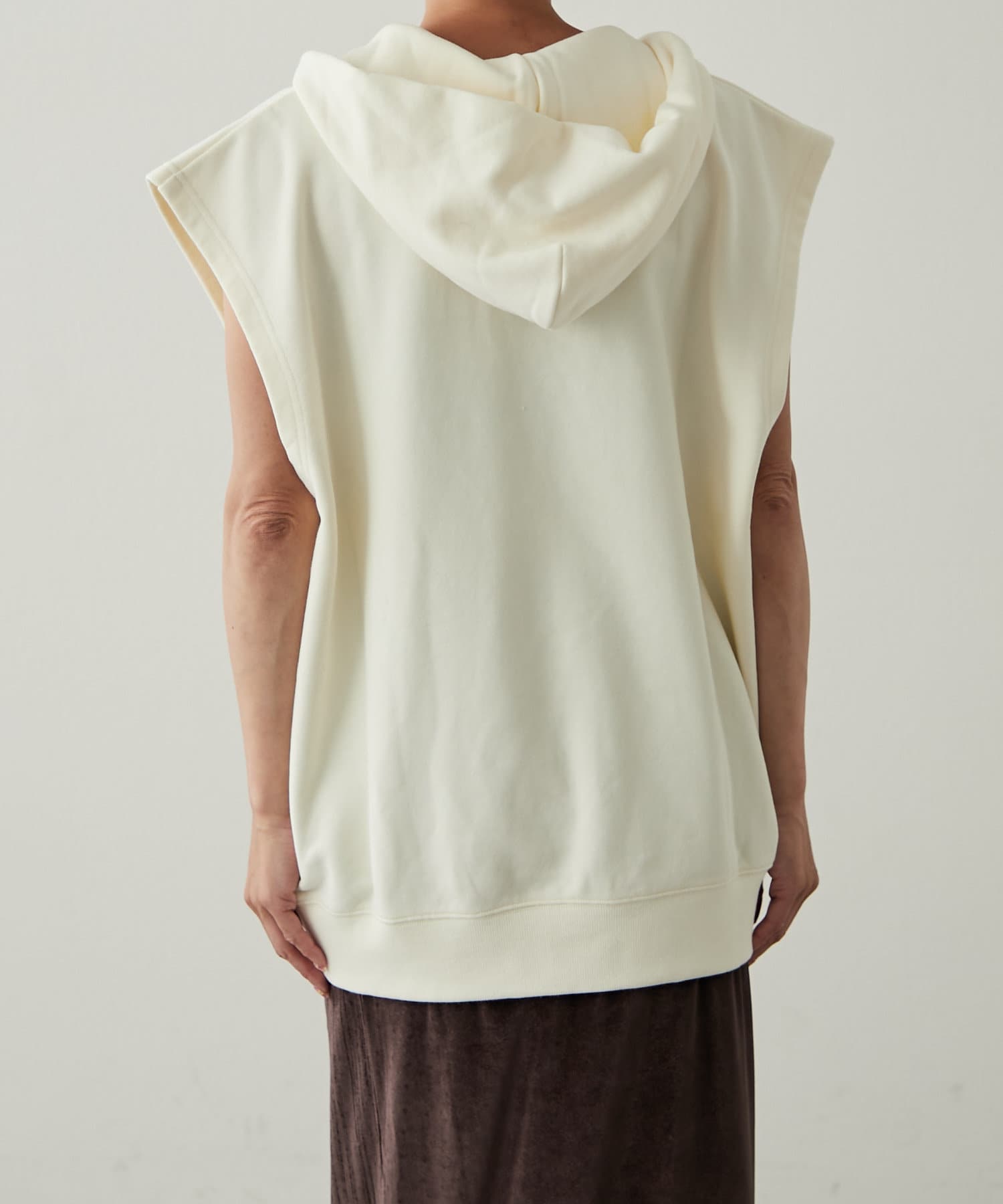 OUTLET(アウトレット) 【earthy_】オーガニックコットンフーディースウェットベスト
