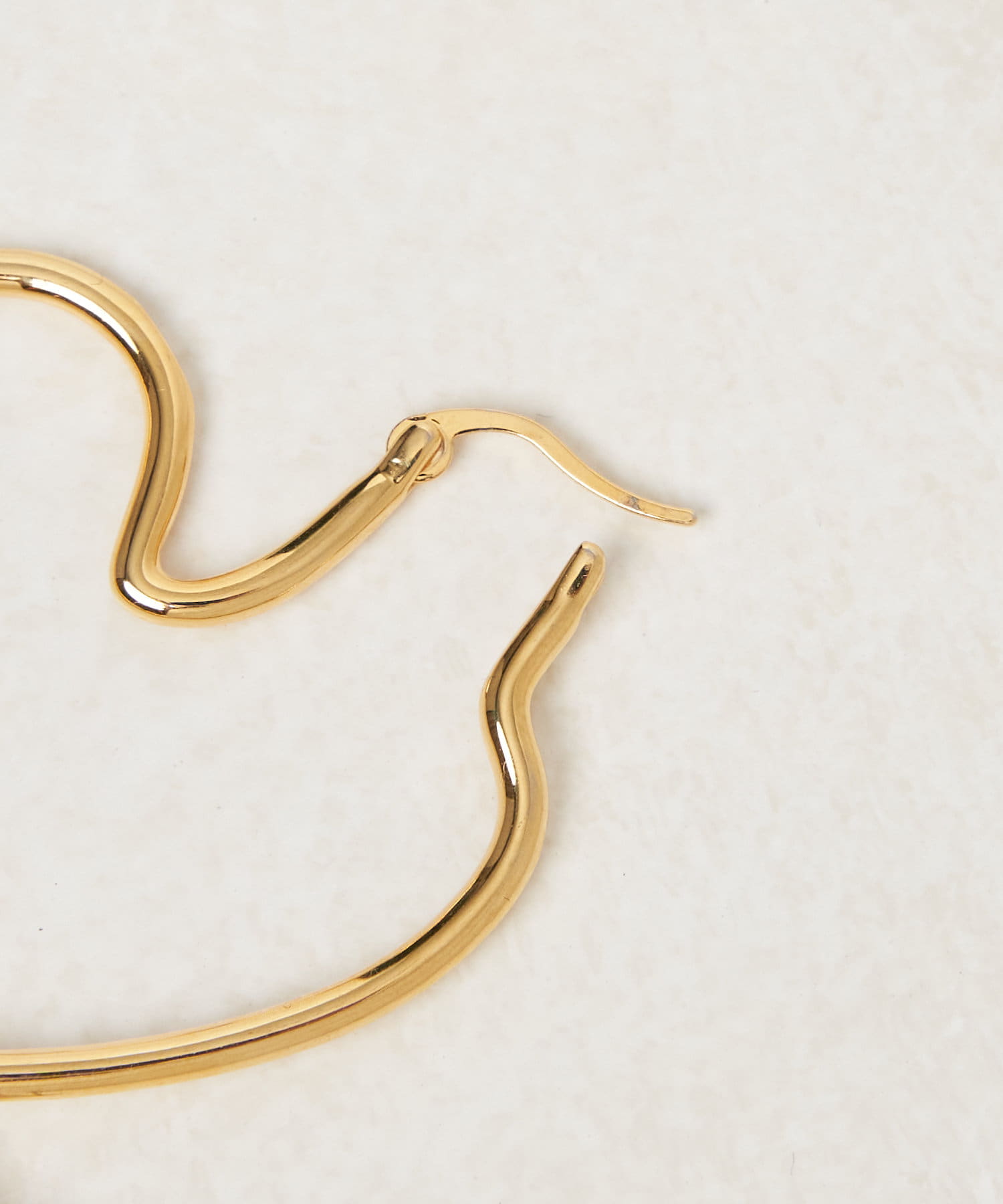 OUTLET(アウトレット) 【Chico】ハートフープピアス