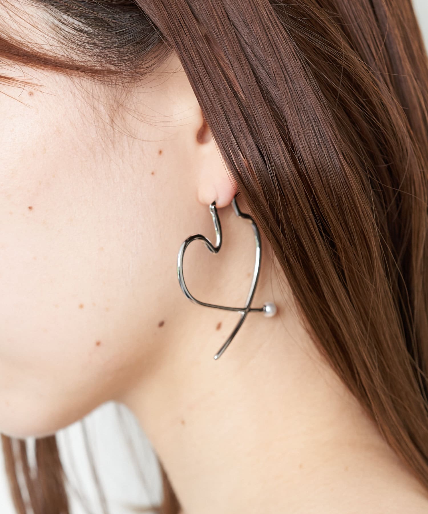 OUTLET(アウトレット) 【Chico】ハートフープピアス