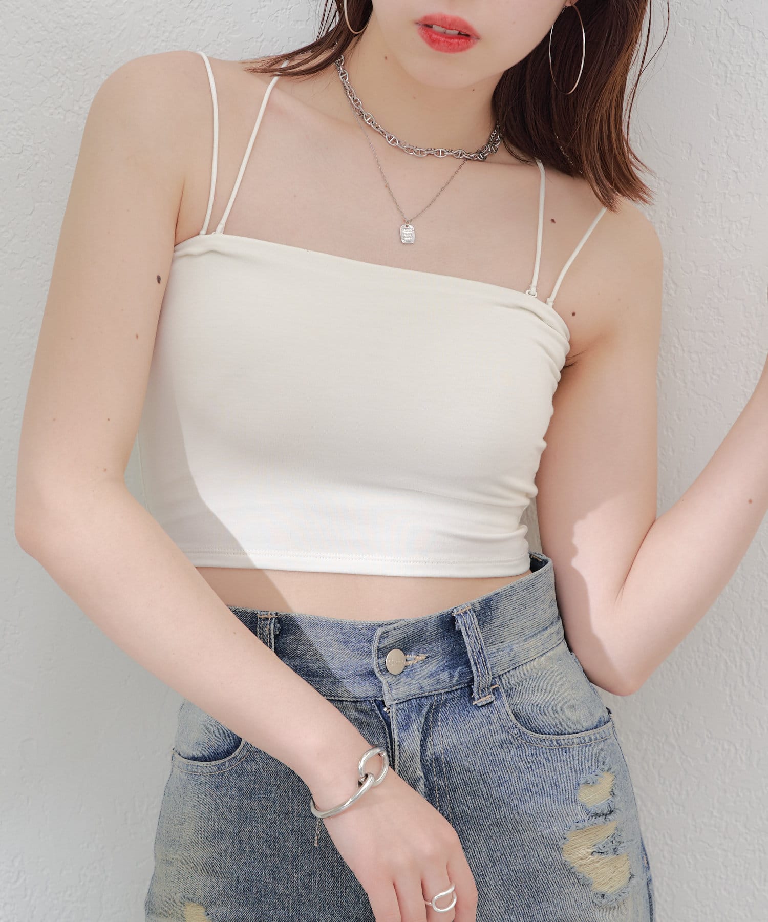 Liilu Paloma Top チェックキャミソール　4y Liilu Paloma Top チェックキャミソール 4y Liilu Paloma Top