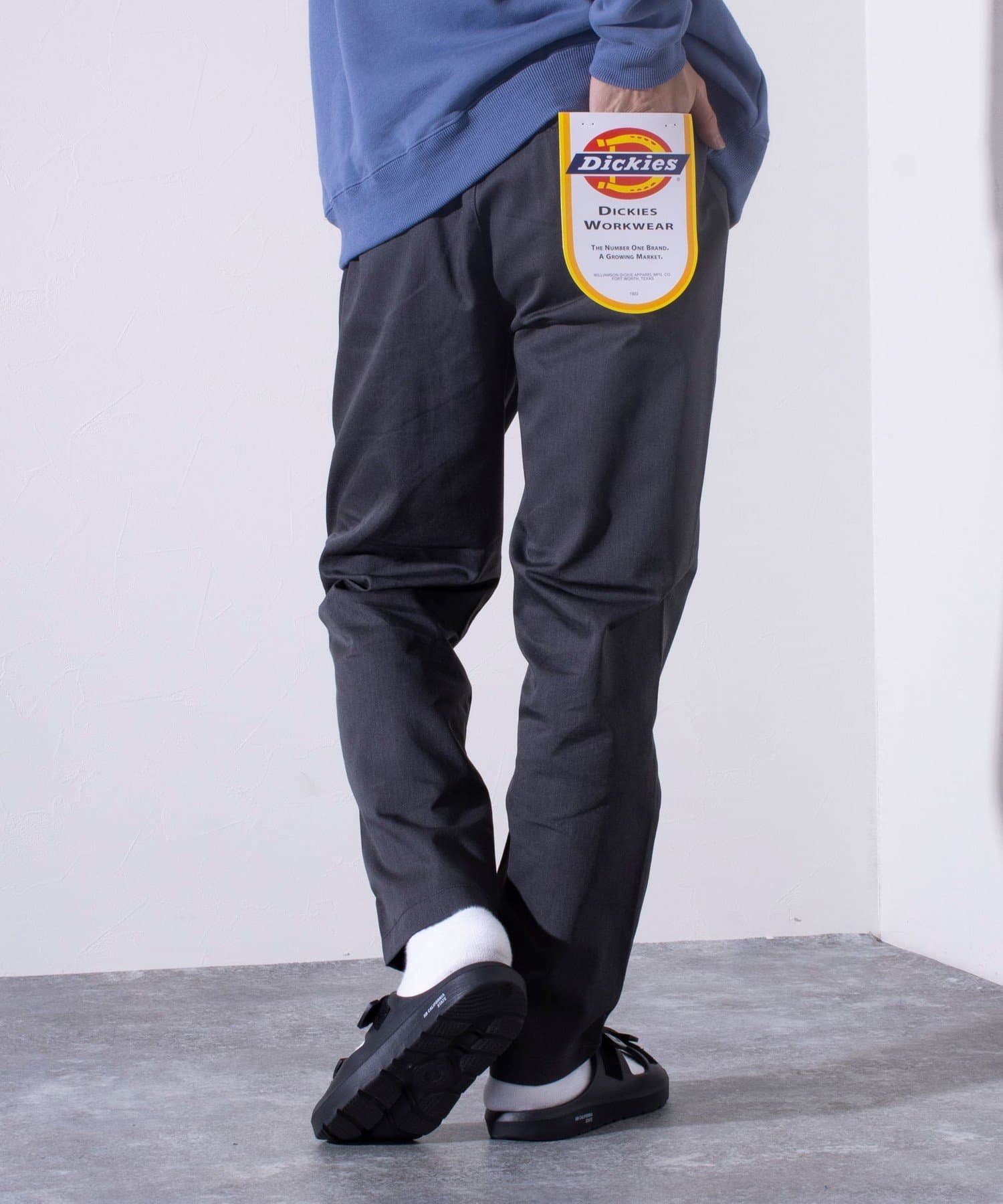 FREDY & GLOSTER(フレディ アンド グロスター) レディース 【Dickies】ツイル ワークイージーパンツ チノパン テーパード グレー