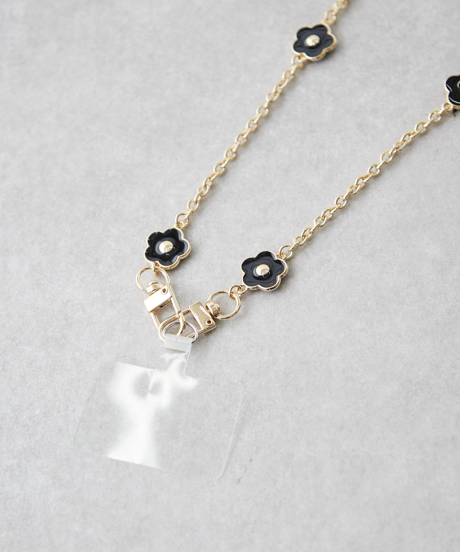 NICE CLAUP / OLIVE des OLIVE OUTLET(ナイスクラップ  / オリーブ デ オリーブ アウトレット) ロングフラワーモチーフストラップ