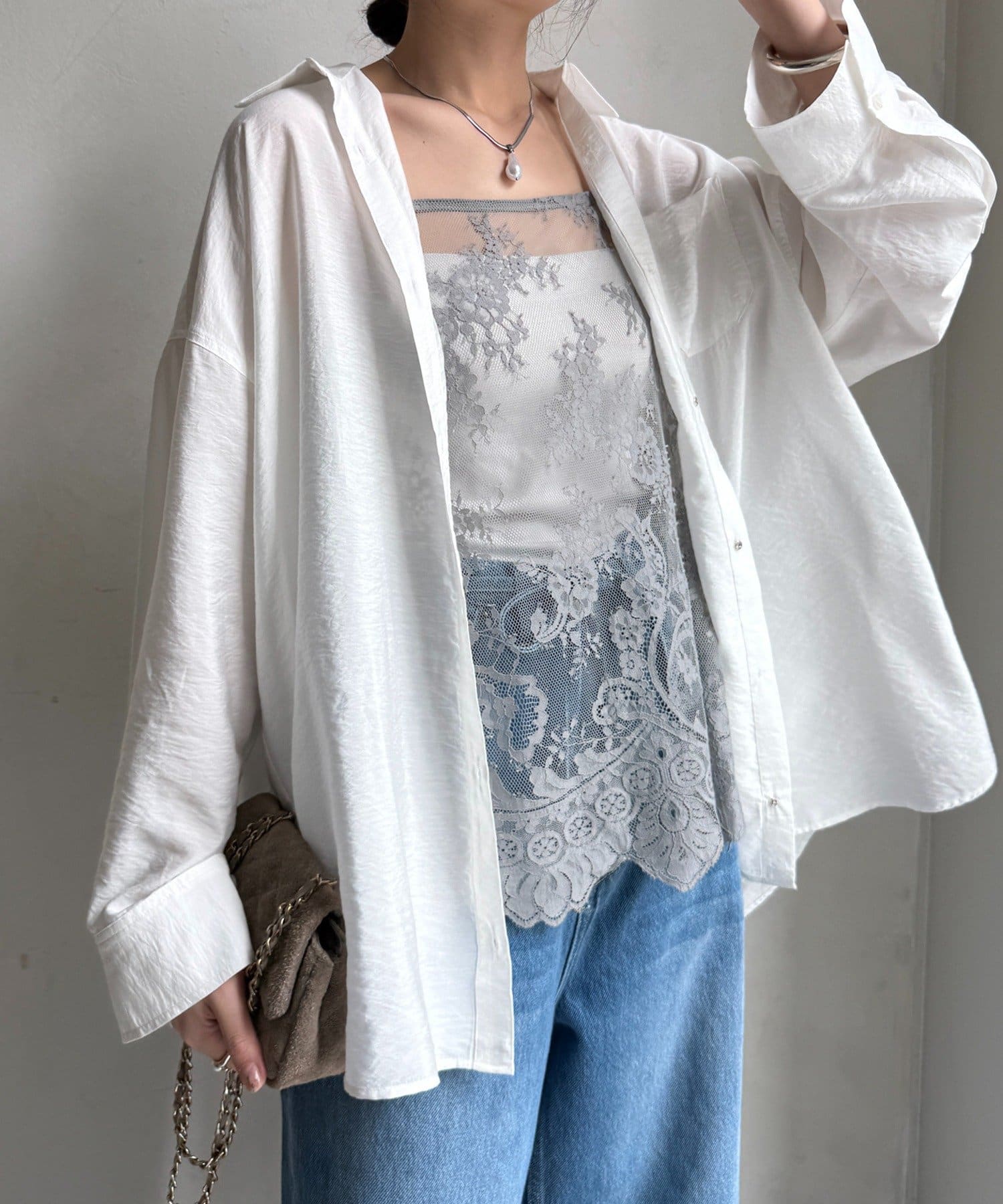 DOUDOU(ドゥドゥ) 【新色追加】スカラレースキャミ