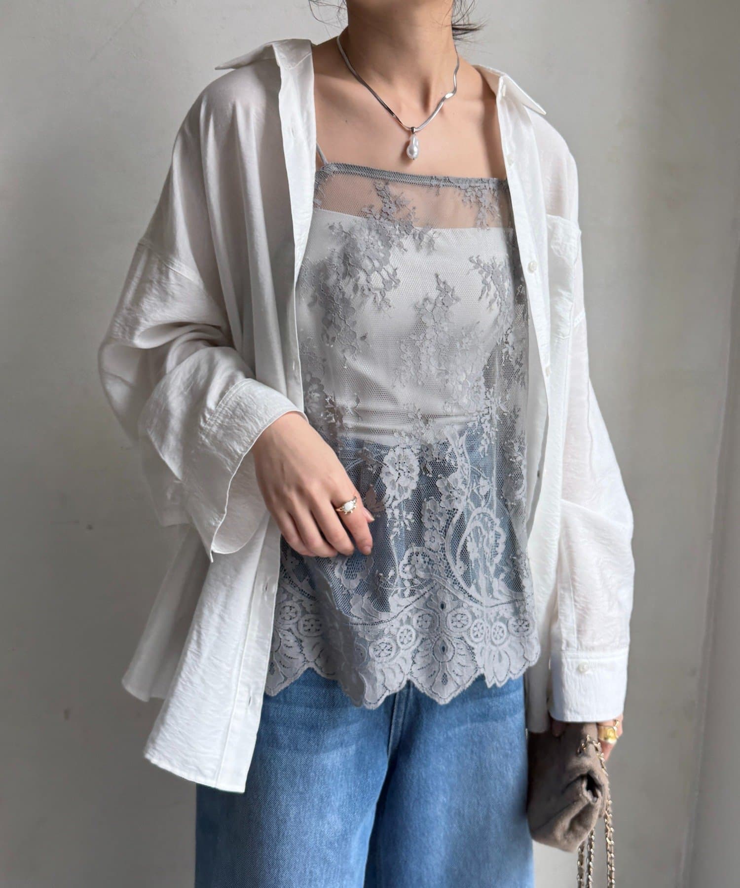 DOUDOU(ドゥドゥ) 【新色追加】スカラレースキャミ