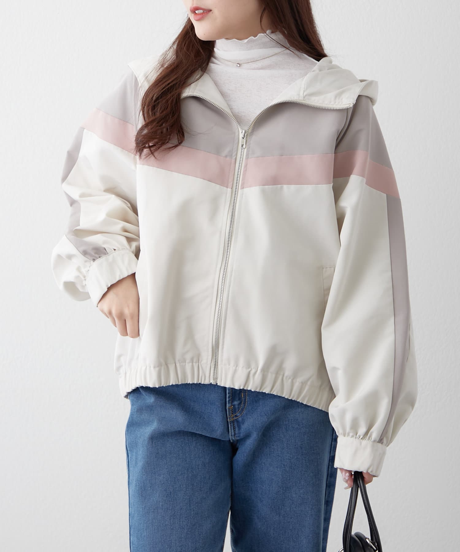 春の新作】【OUTLET限定】配色切替マウンテンパーカー | NICE CLAUP