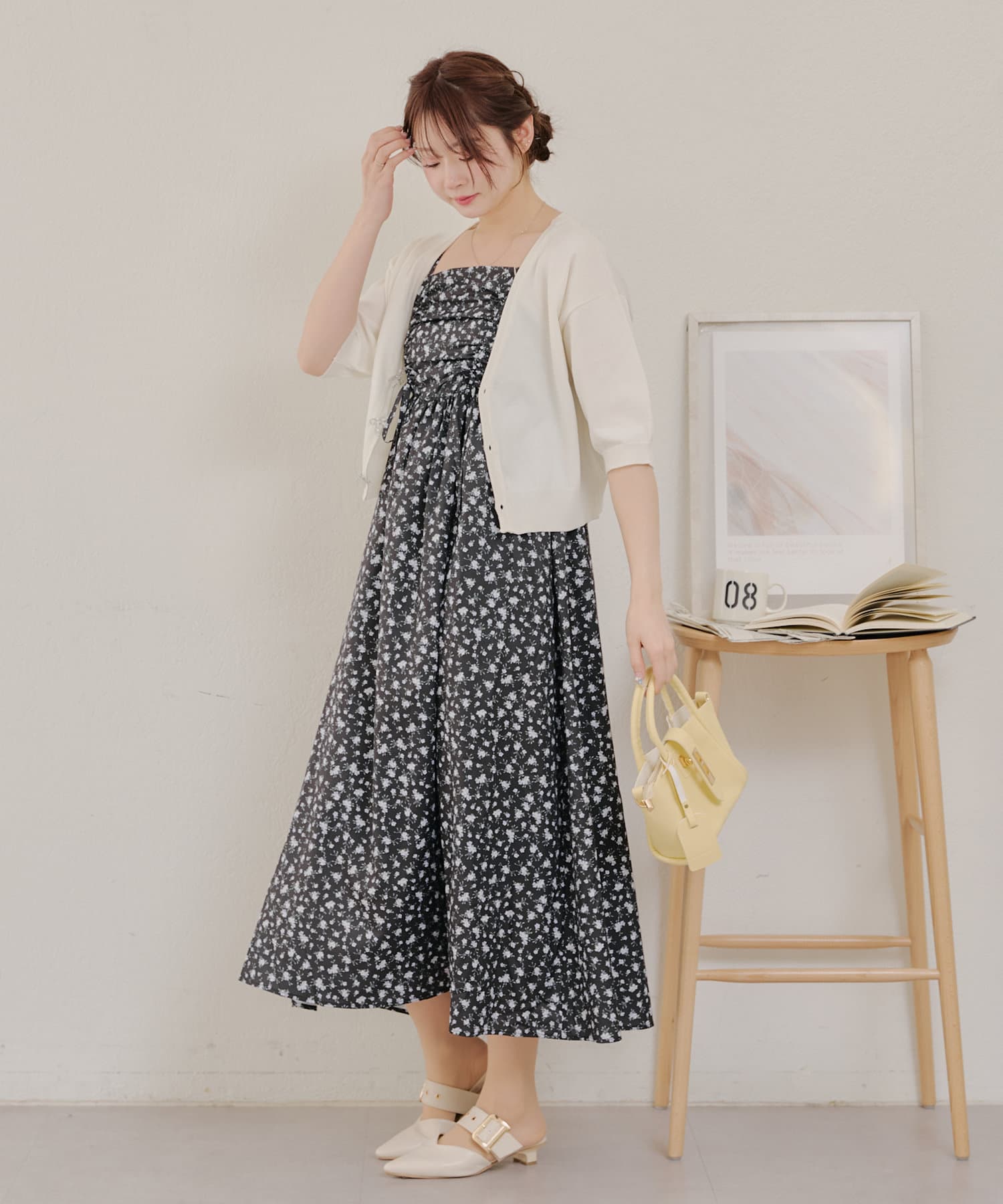 NICE CLAUP / OLIVE des OLIVE OUTLET(ナイスクラップ / オリーブ デ オリーブ アウトレット) レディース 【RMAF】【春の新作】ドロストリボンキャミジャンスカ その他11