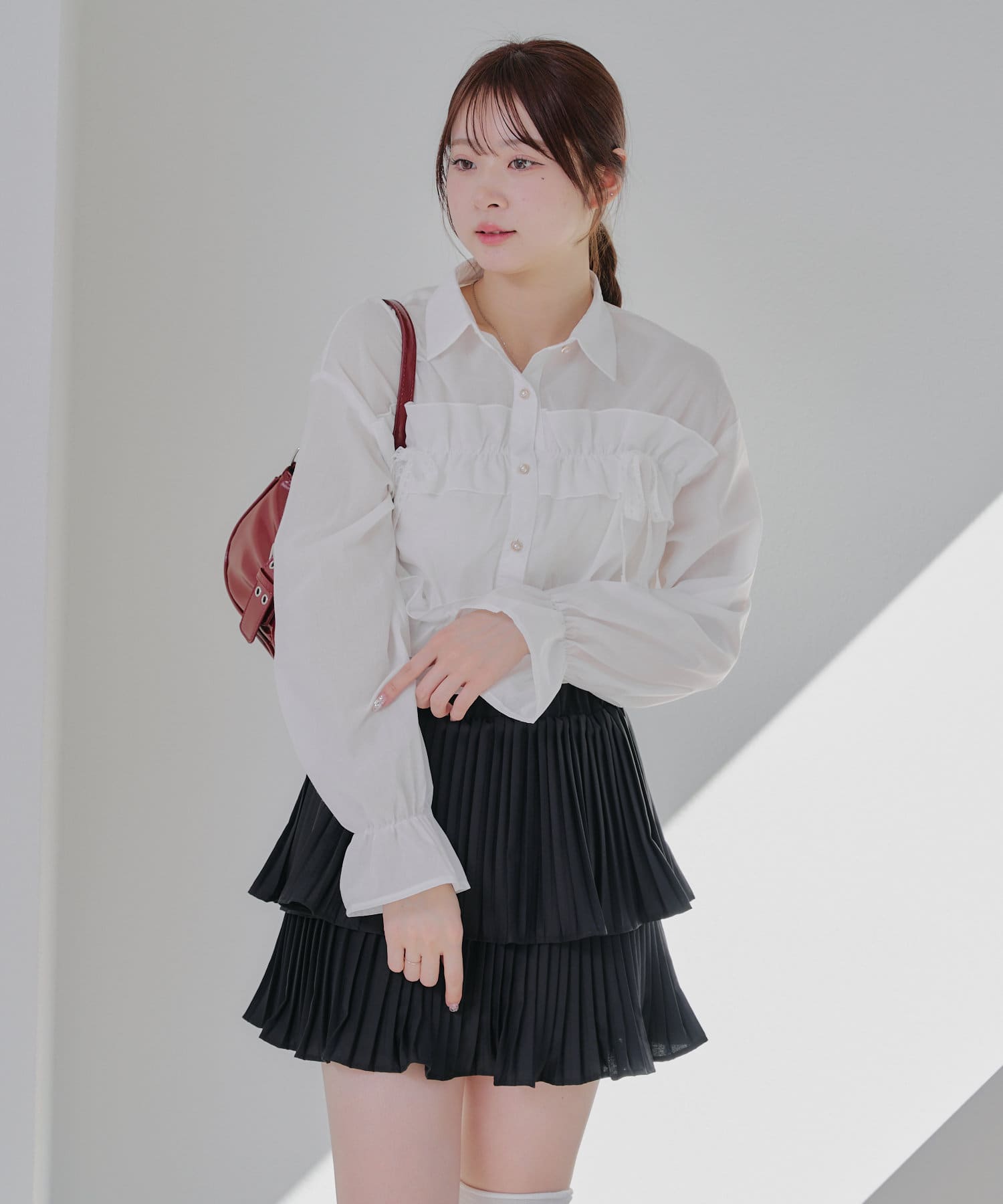 メイズリボンミニバケット 165-110503 OLIVE (オリーブ)○