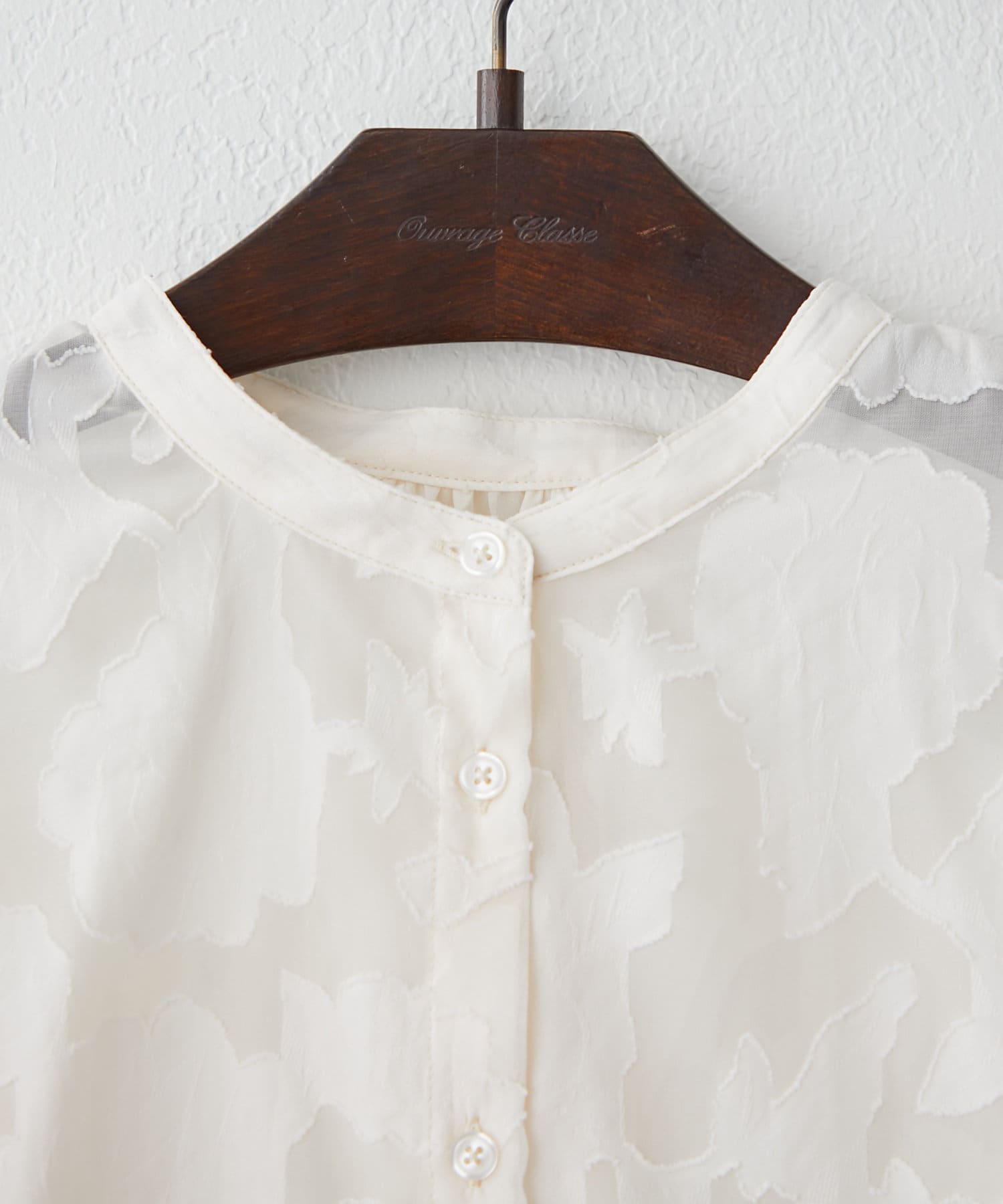 Remind me and forever(リマインドミーアンドフォーエバー) 【お呼ばれにも】大人ジャガード前後2WAYブラウス