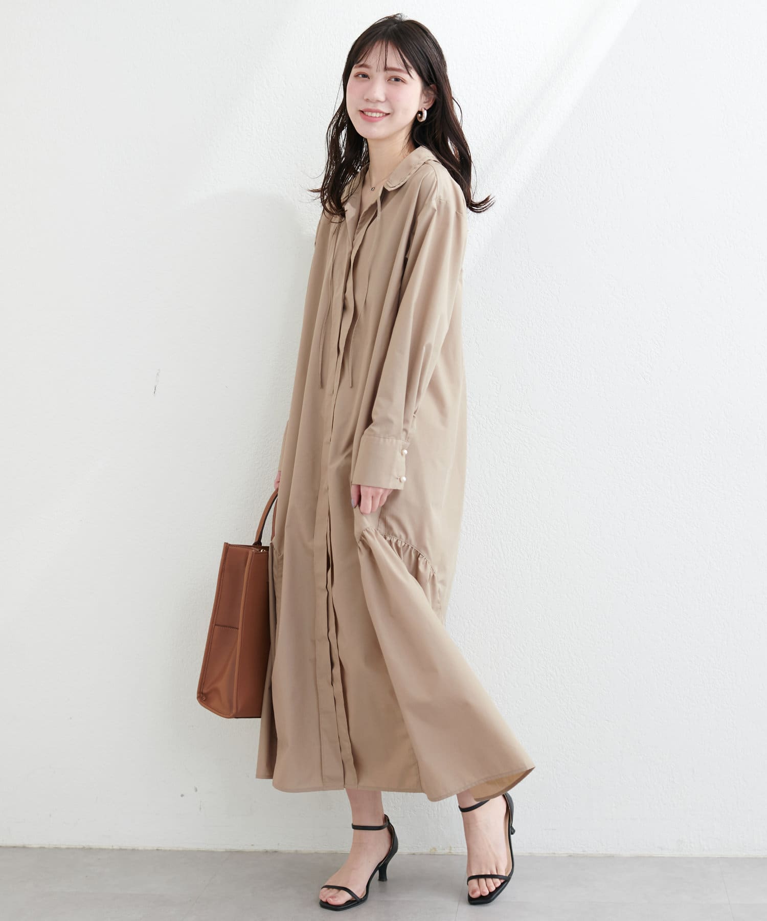 natural couture(ナチュラルクチュール) 【WEB限定】osonoこだわりマルチWAYシャツワンピース