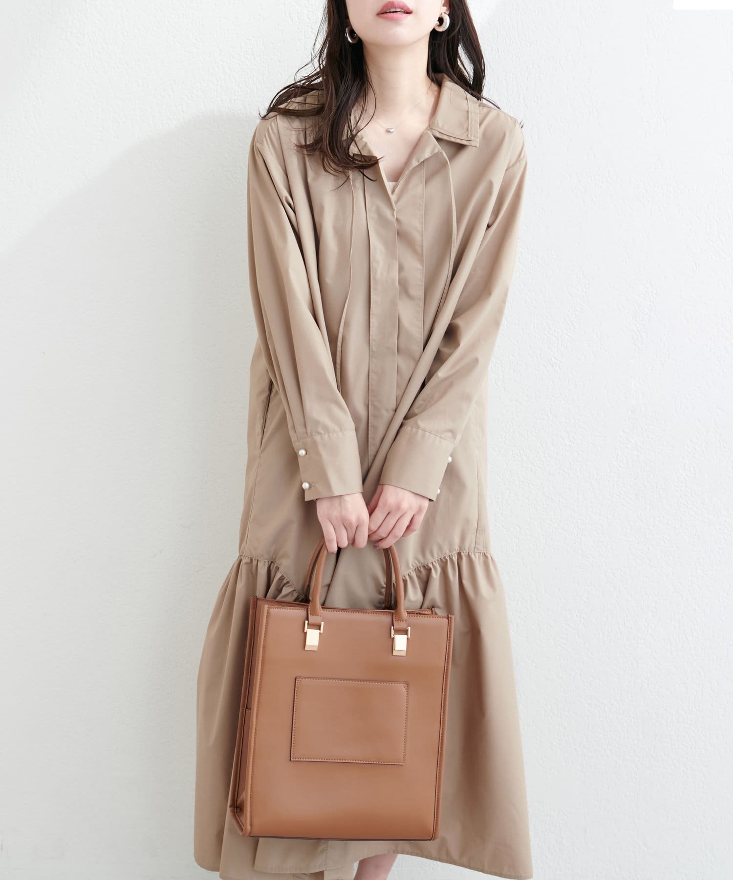 natural couture(ナチュラルクチュール) 【WEB限定】osonoこだわりマルチWAYシャツワンピース
