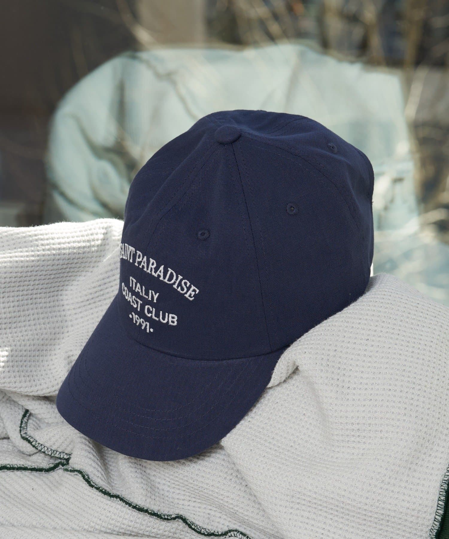 RAY CASSIN(レイカズン) レディース COAST CAP　/　ロゴ刺繍キャップ ネイビー