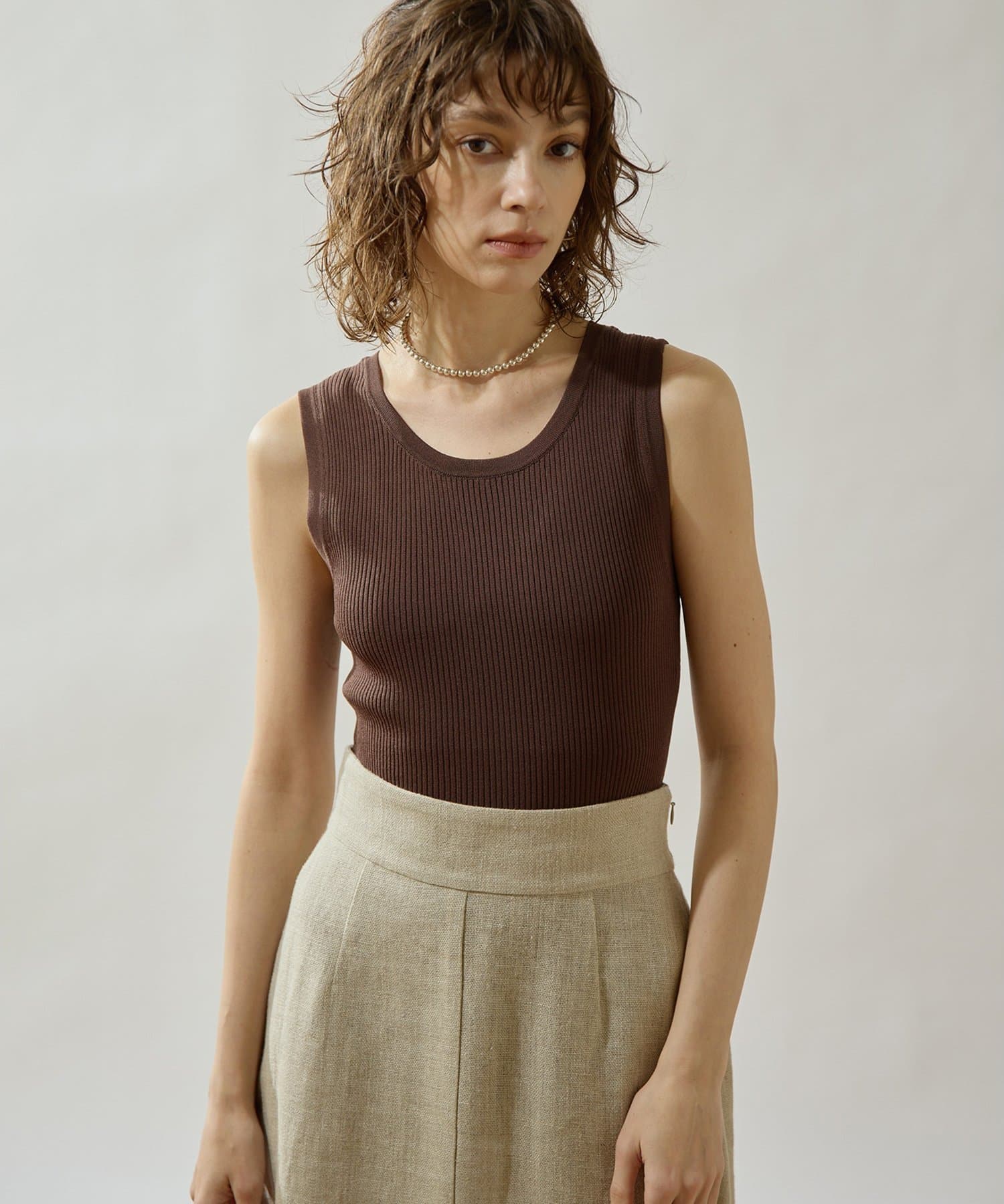 Drawing Numbers(ドローイングナンバーズ) 《セットアップ対応可》リブニットタンクトップ