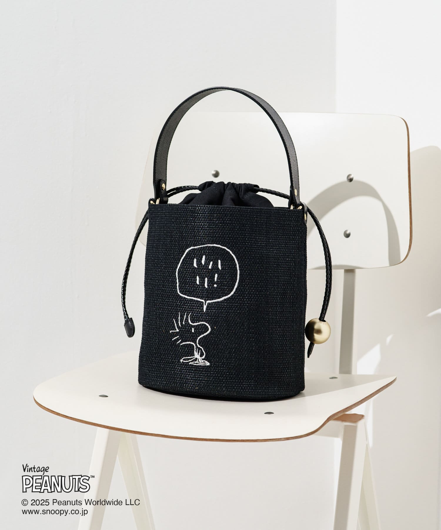 russet(ラシット) 【PEANUTS×russetコラボ第二弾】カゴ2way巾着ショルダーバッグ