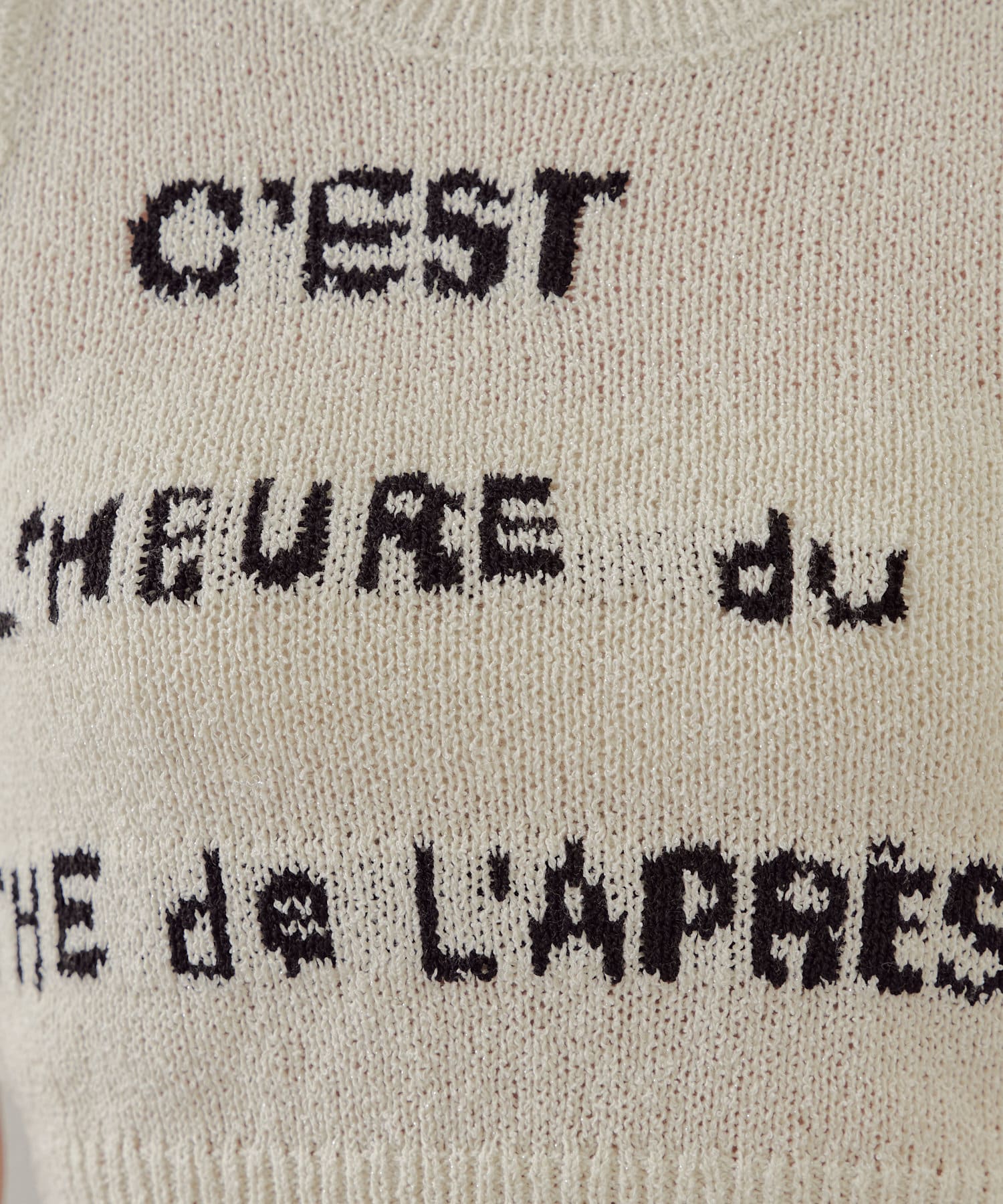 OUTLET(アウトレット) 【Chico】ジャガードロゴニットタンク