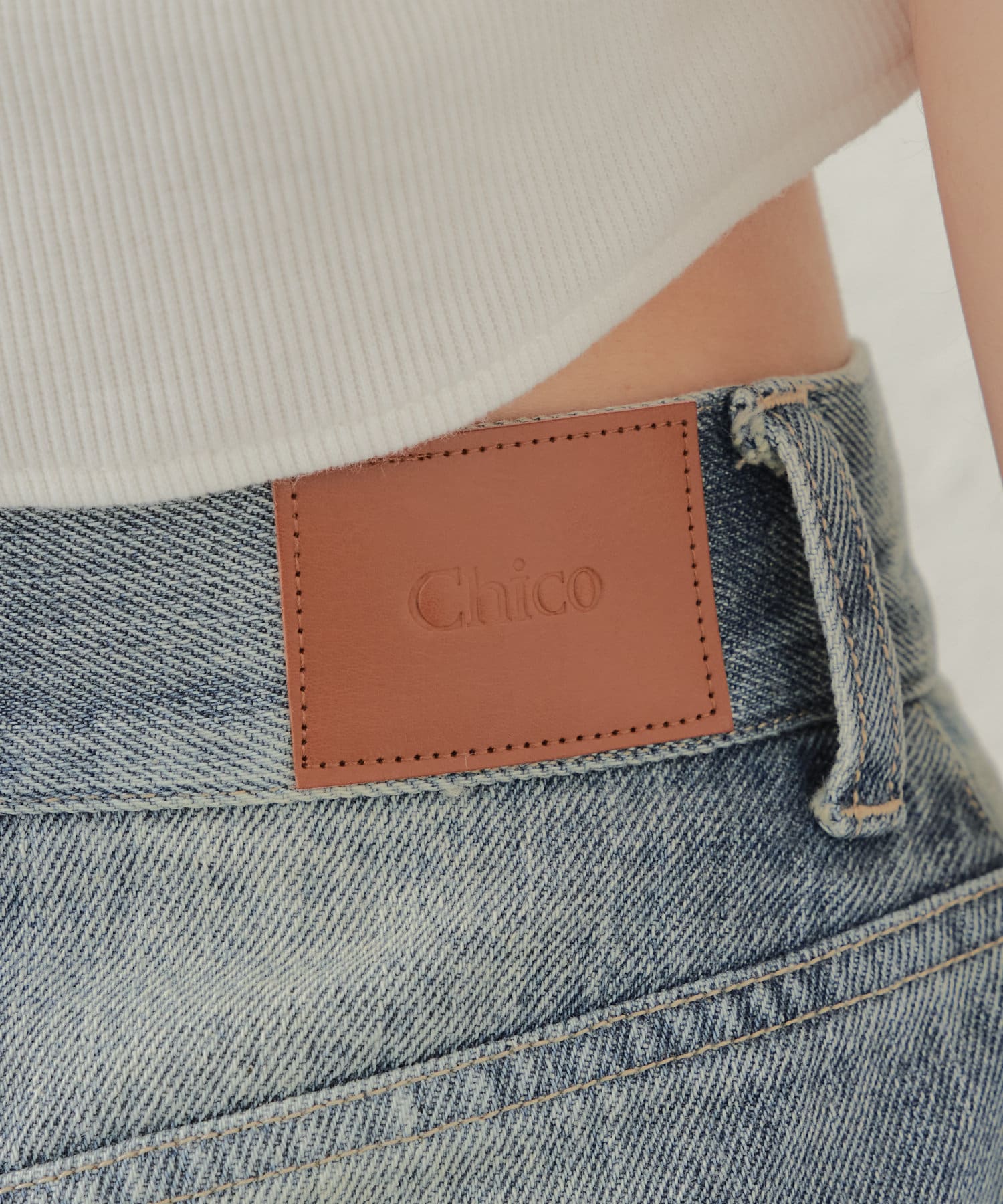 OUTLET(アウトレット) 【Chico】ダメージカットオフデニムスカート