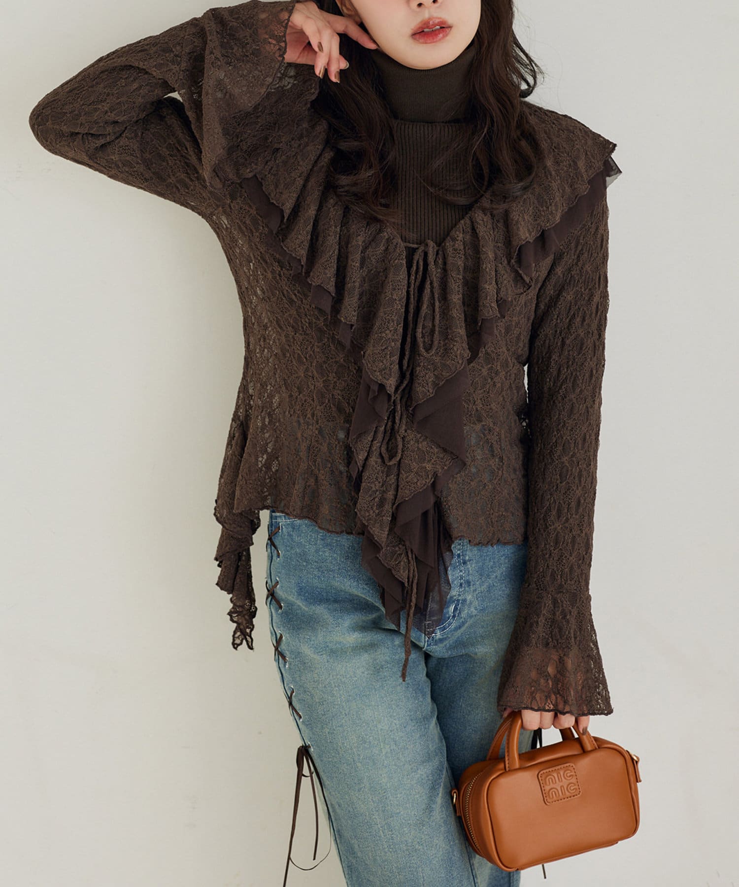 NICE CLAUP / OLIVE des OLIVE OUTLET(ナイスクラップ  / オリーブ デ オリーブ アウトレット) 【one after another】ジレアンサンブル