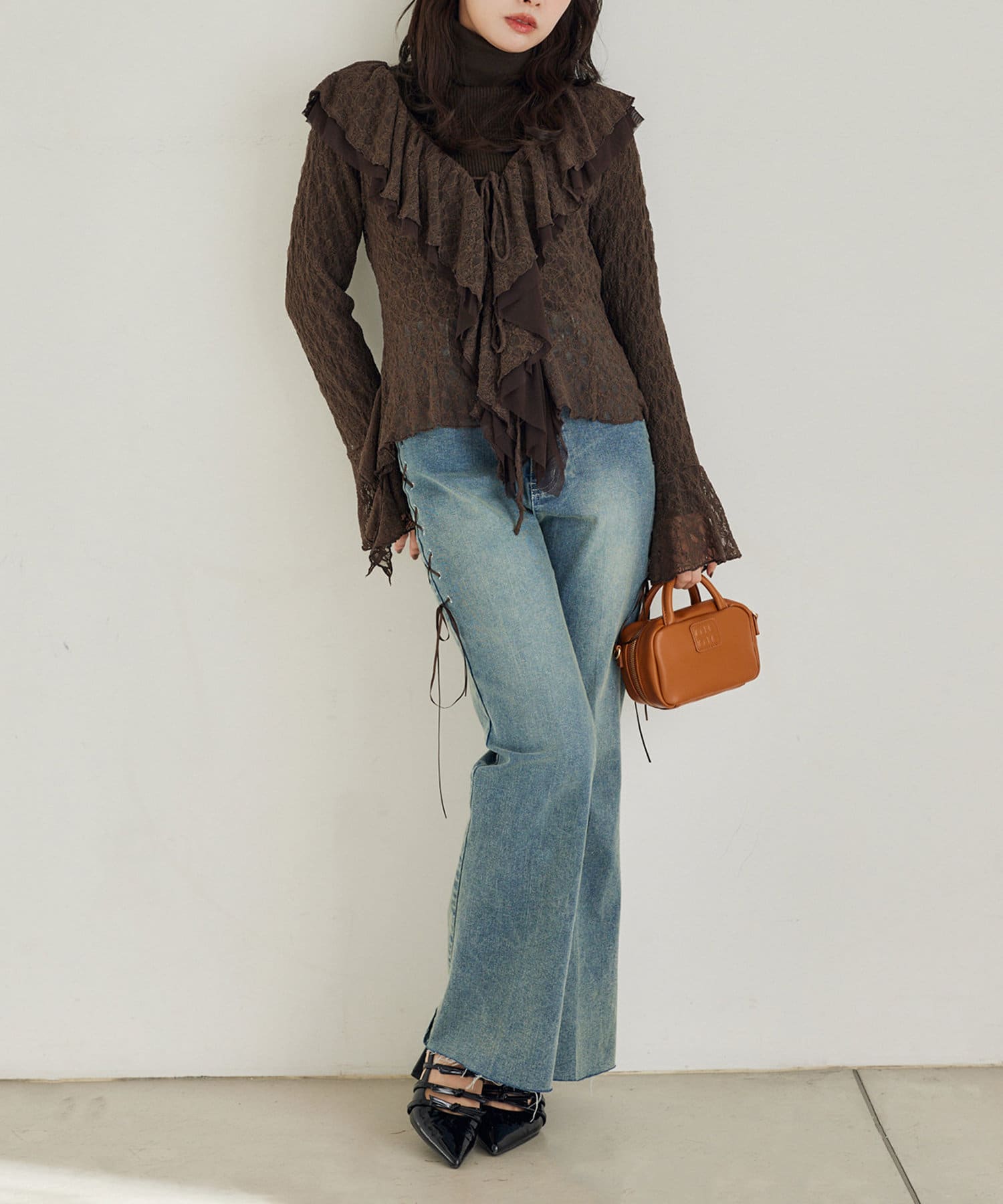 NICE CLAUP / OLIVE des OLIVE OUTLET(ナイスクラップ  / オリーブ デ オリーブ アウトレット) 【one after another】ジレアンサンブル