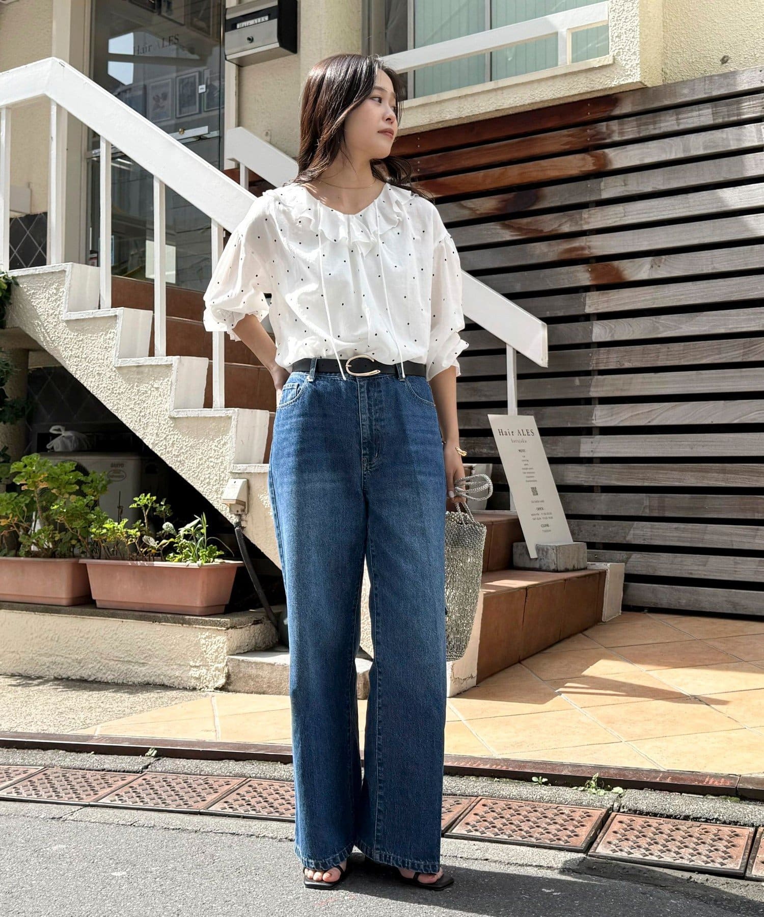 ♡D&G♡DOLCE&GABBANA♡フリル付きショートブラウス TIAMO 1 ♡D&G♡DOLCE&GABBANA♡フリル付きショートブラウス TIAMO 1