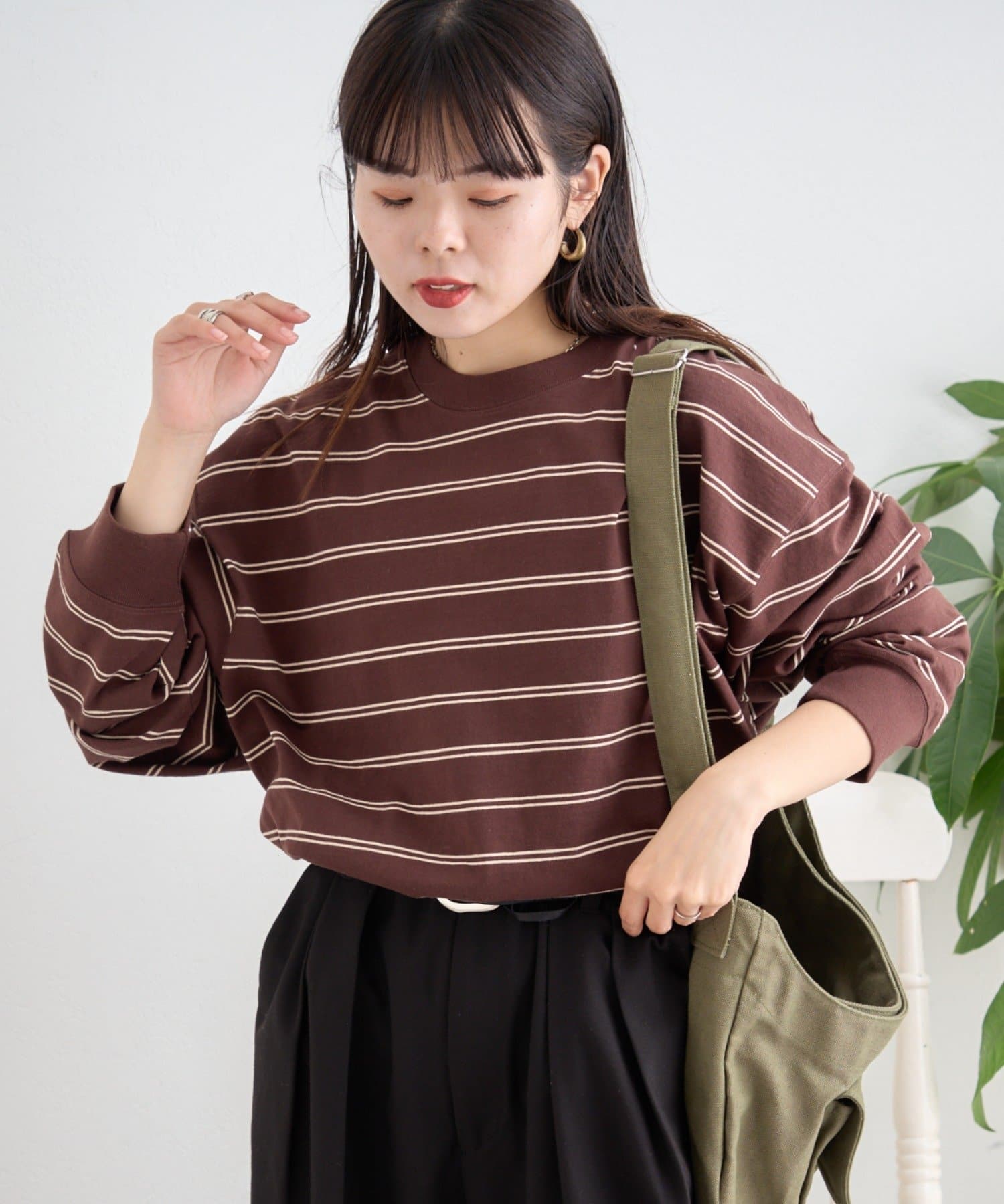 CIAOPANIC TYPY(チャオパニックティピー) 【ユニセックス】ビックシルエットアソートボーダーTシャツ