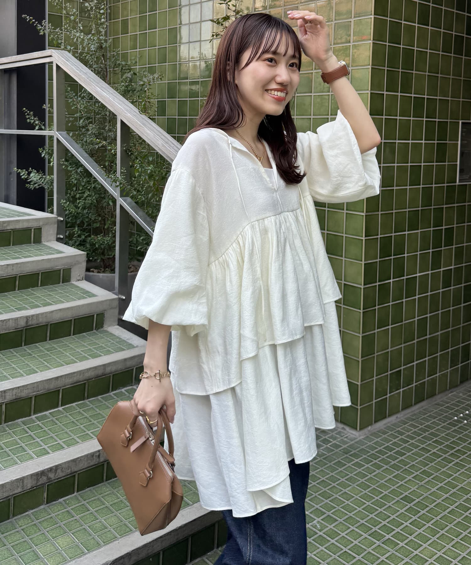 classicalelf トップス シャツ レディース エアリータッチ 前後
