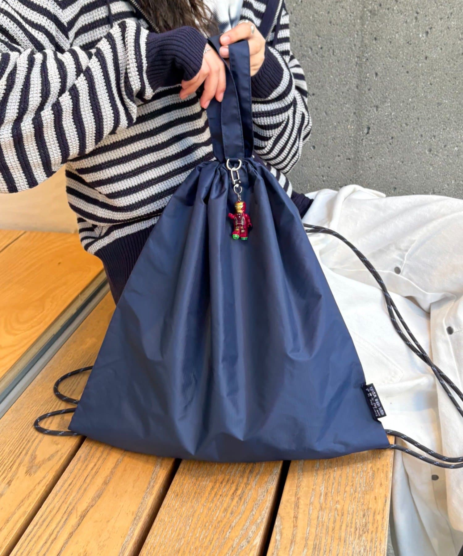 sootyナップサック cotton tweed check nap sack | Sooty clothing