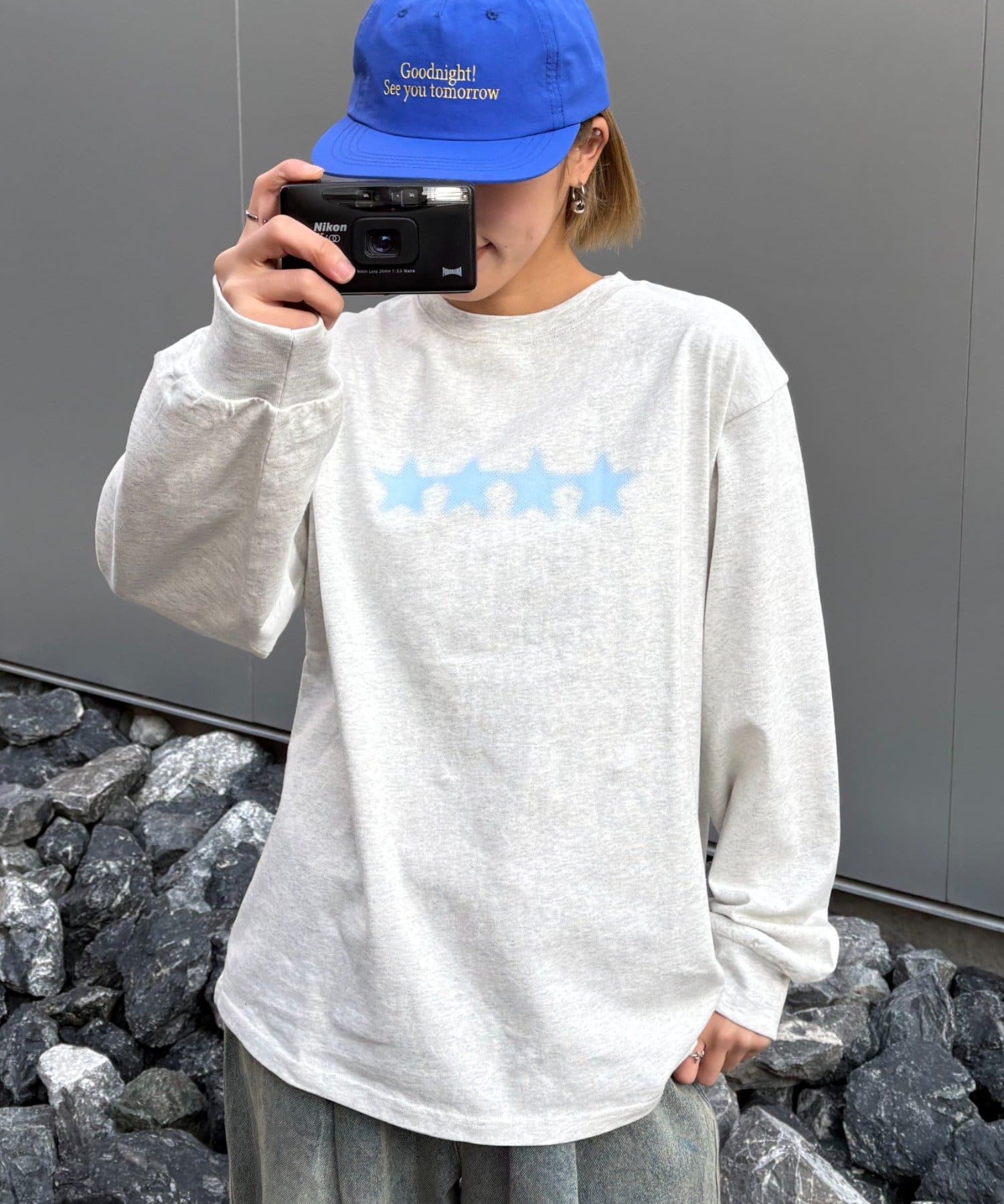 CIAOPANIC TYPY(チャオパニックティピー) レディース 【UNISEX】スターロンTEE グレー