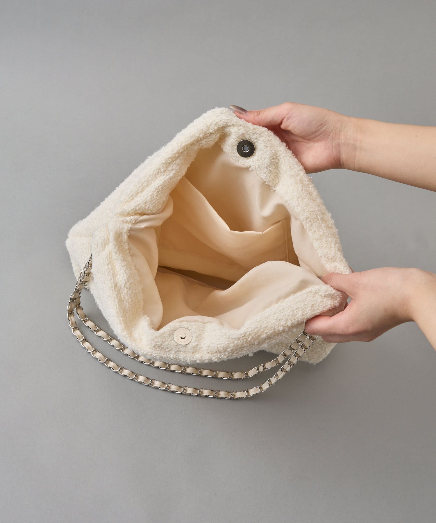 Lattice(ラティス) ツイードチェーンバッグ